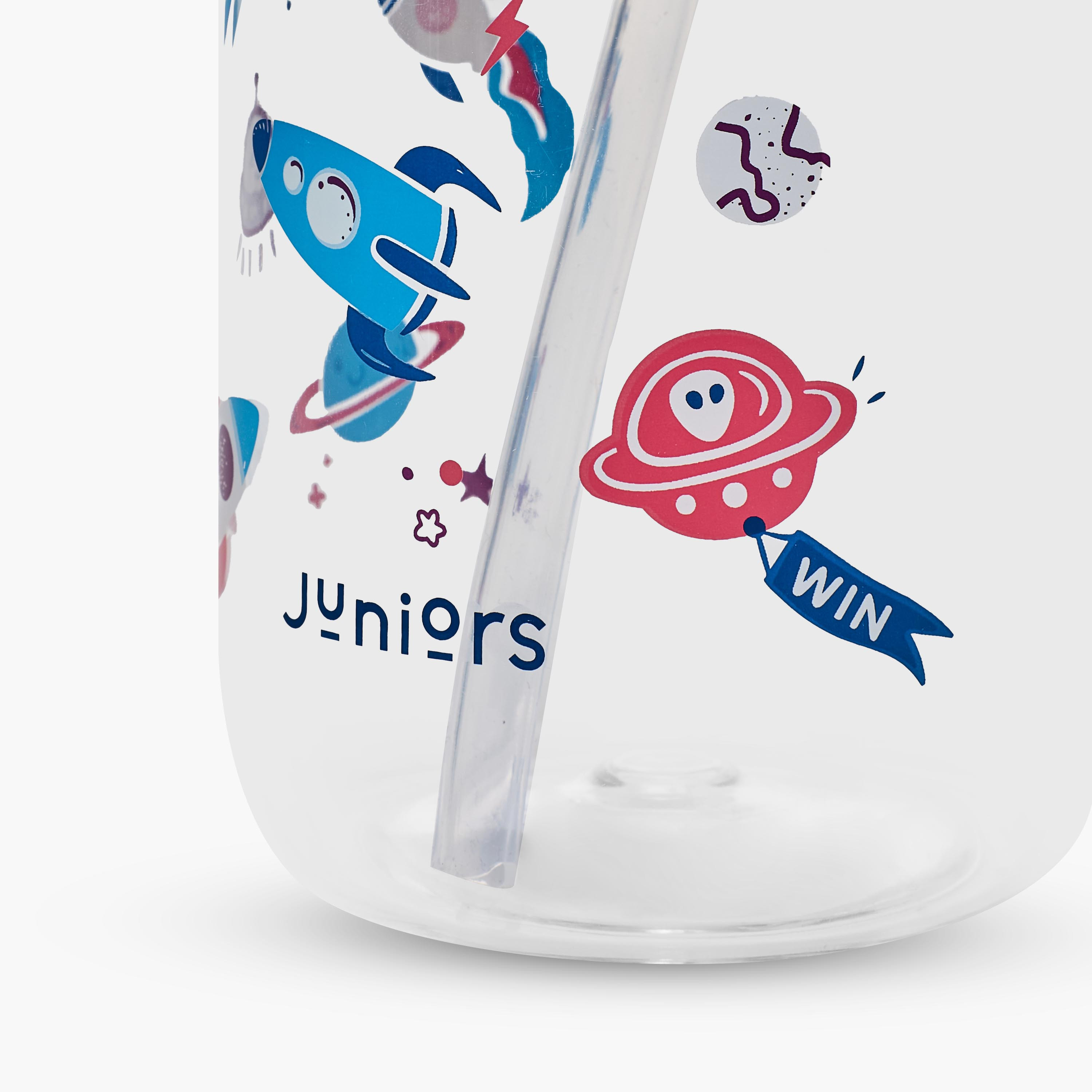 Juniors Space Print Water Bottle with Sipper - 480 ml-school-waterbottles-image-6