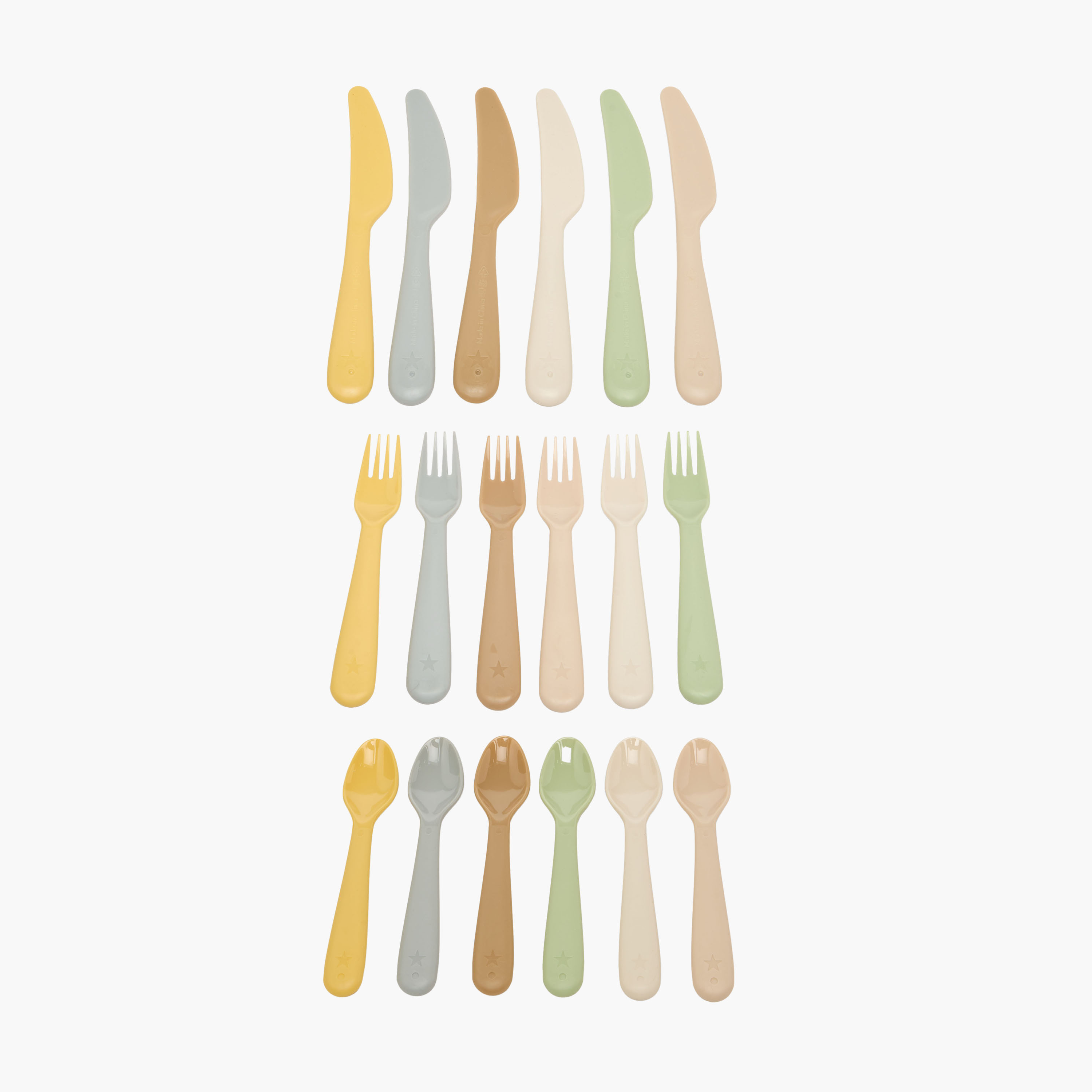 Pack of 18 Gloo Cutlery Set with Spoon, Fork, and Knife-baby-feeding-mealtimeessentials-image-1