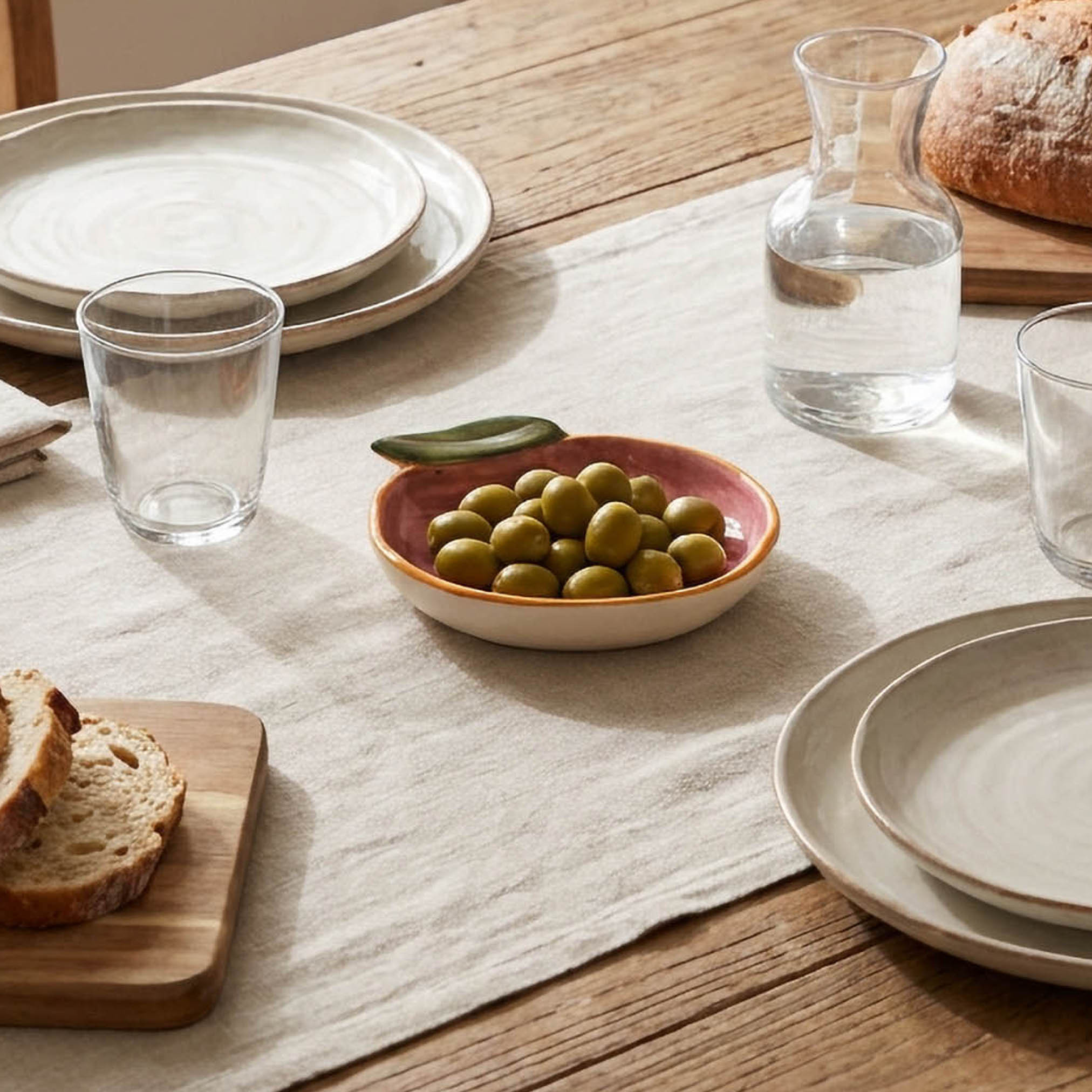 وعاء تقديم خزف بتصميم رمان - 10x9x2 سم-household-dining-dinnerware-bowls-image-4