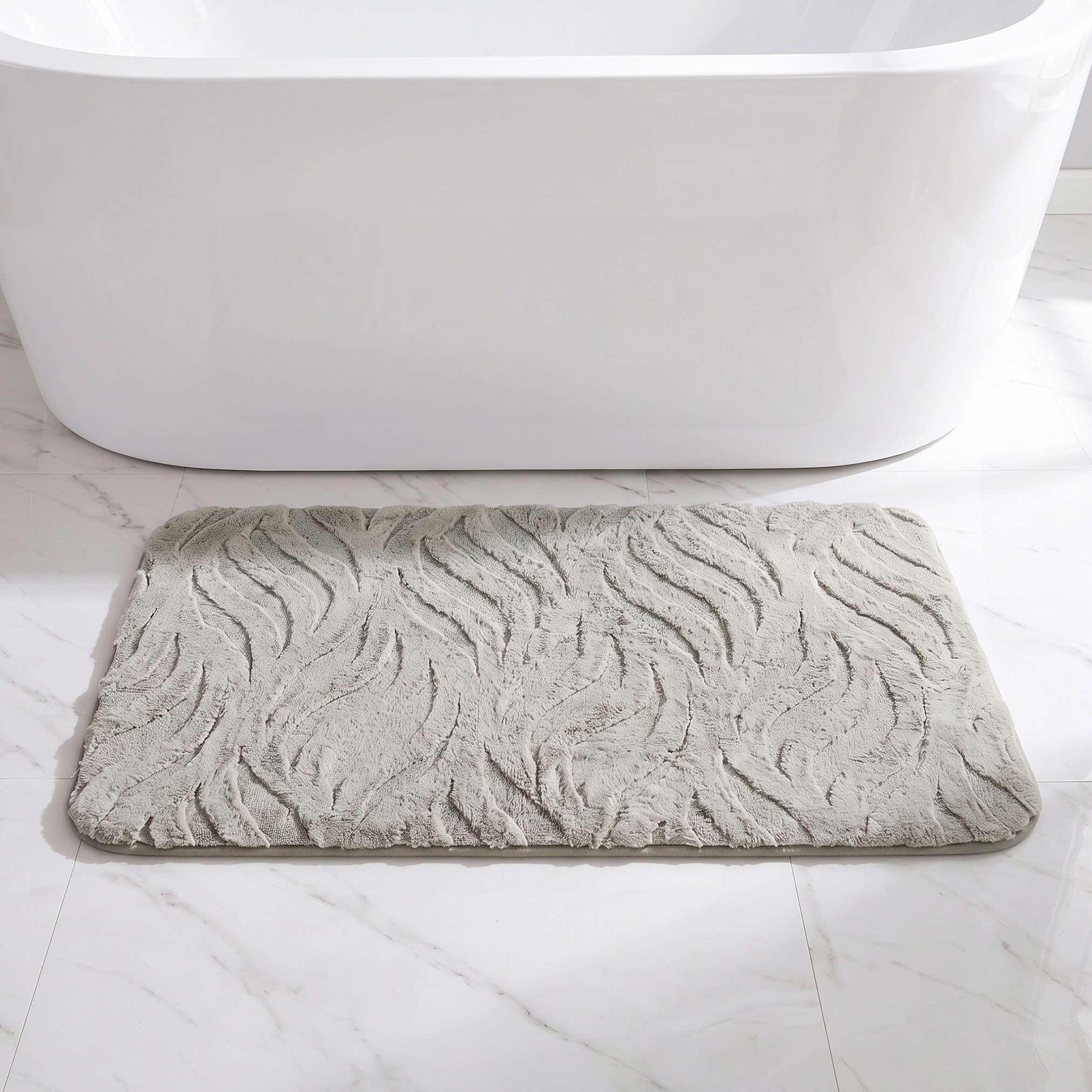 Textured 2-Piece Rabbit Fur Bath Mat Set-household-bathandlaundry-bathlinen-bathmatsandtubmats-image-2
