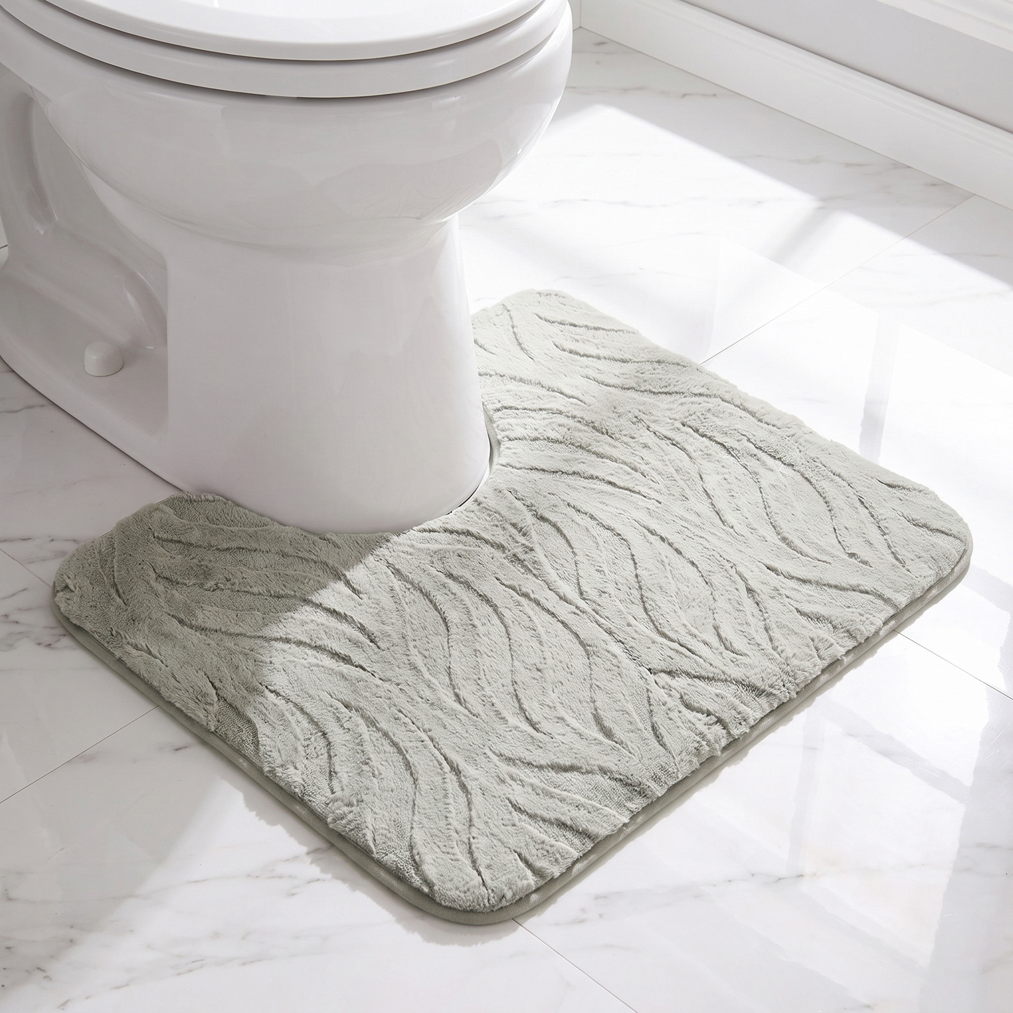 Textured 2-Piece Rabbit Fur Bath Mat Set-household-bathandlaundry-bathlinen-bathmatsandtubmats-image-3