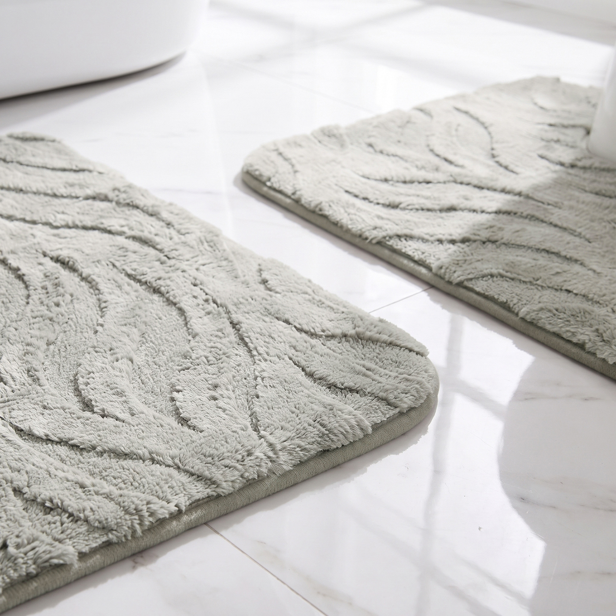 Textured 2-Piece Rabbit Fur Bath Mat Set-household-bathandlaundry-bathlinen-bathmatsandtubmats-image-4