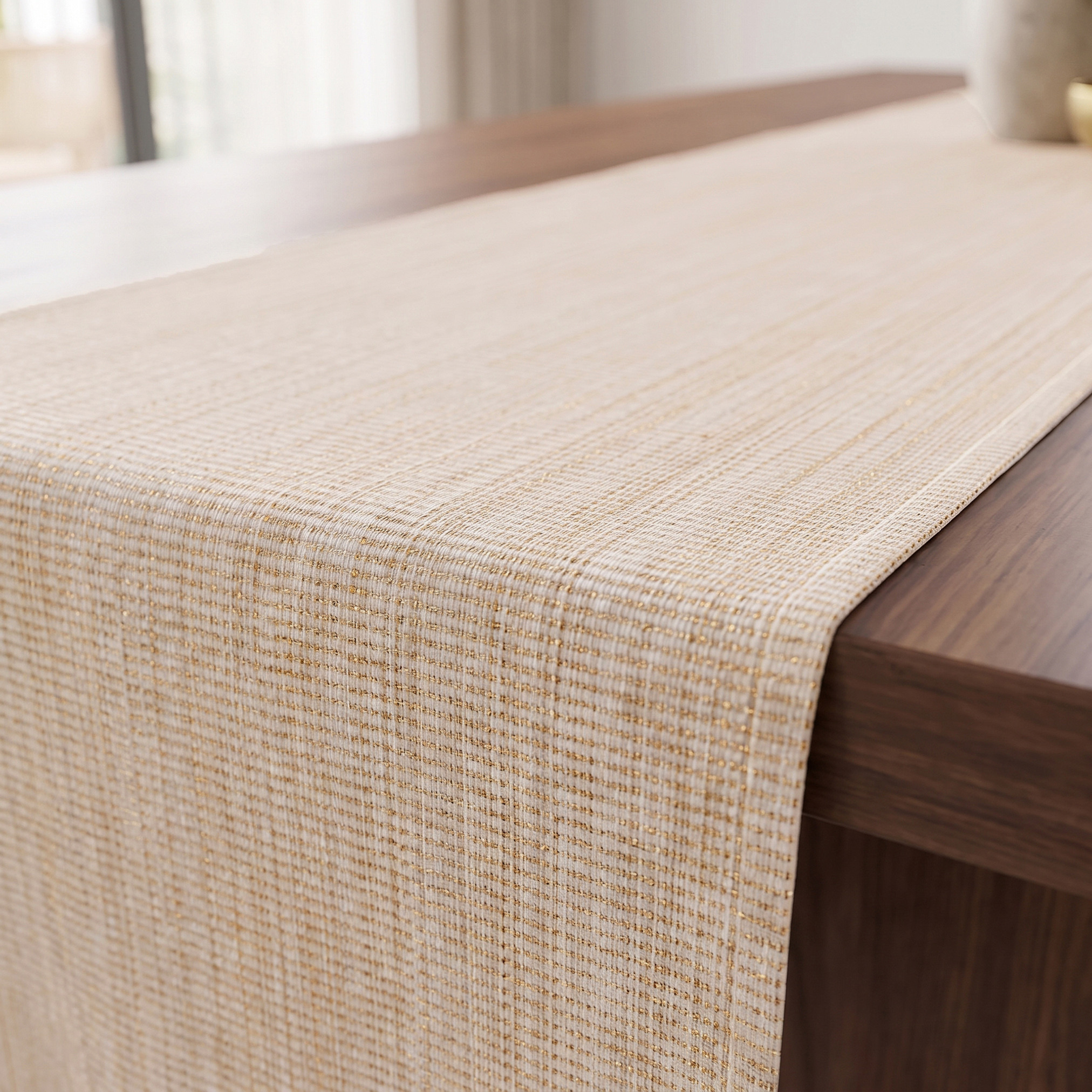 Nehma Textured Table Runner - 180x33 cms-household-dining-tablelinen-runnersandtablecovers-image-2