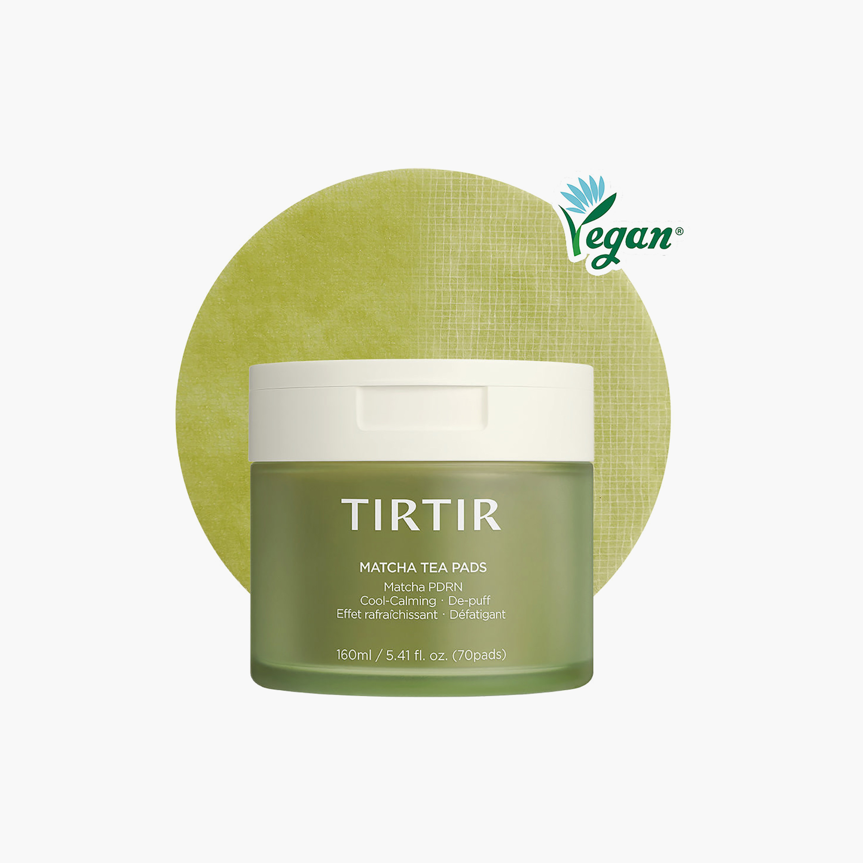 Tirtir Matcha Pdrn Tea Calming Facial Pads 160Ml-beautyandpersonalcare-skin-masks-facepads-image-1
