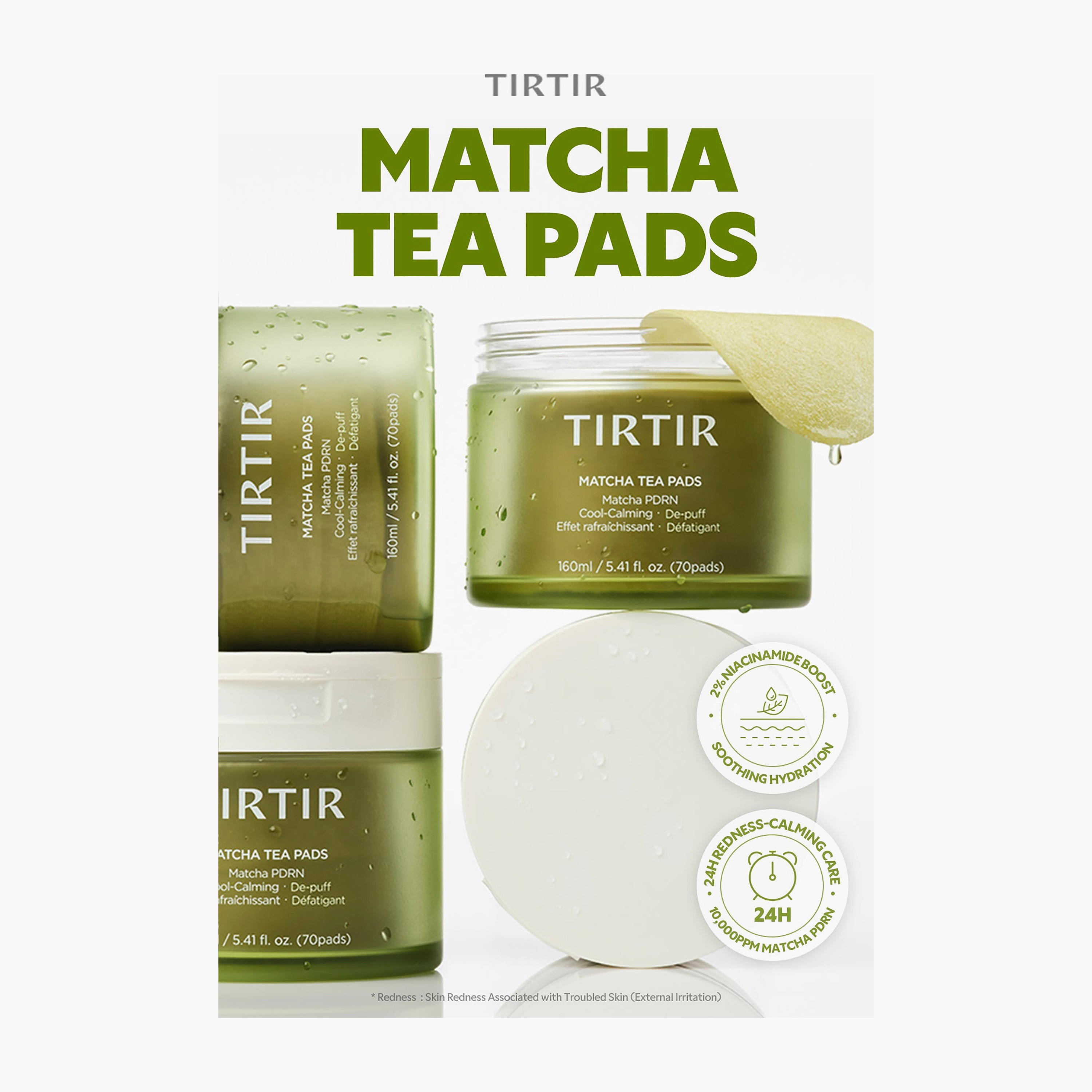 Tirtir Matcha Pdrn Tea Calming Facial Pads 160Ml-beautyandpersonalcare-skin-masks-facepads-image-8