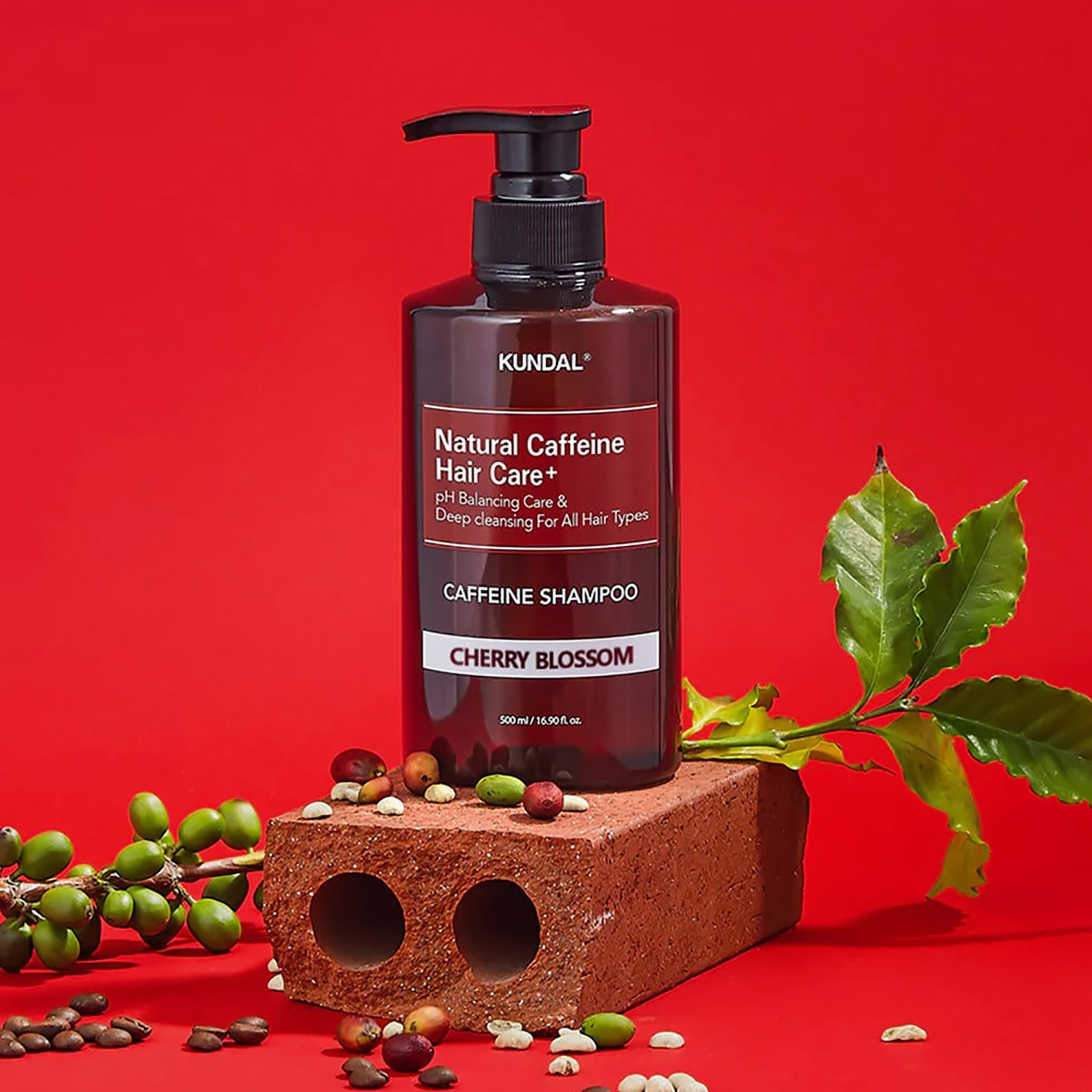 Kundal Natural Cherry Blossom Caffeine Shampoo 500Ml-beautyandpersonalcare-hair-haircare-shampoos-image-2