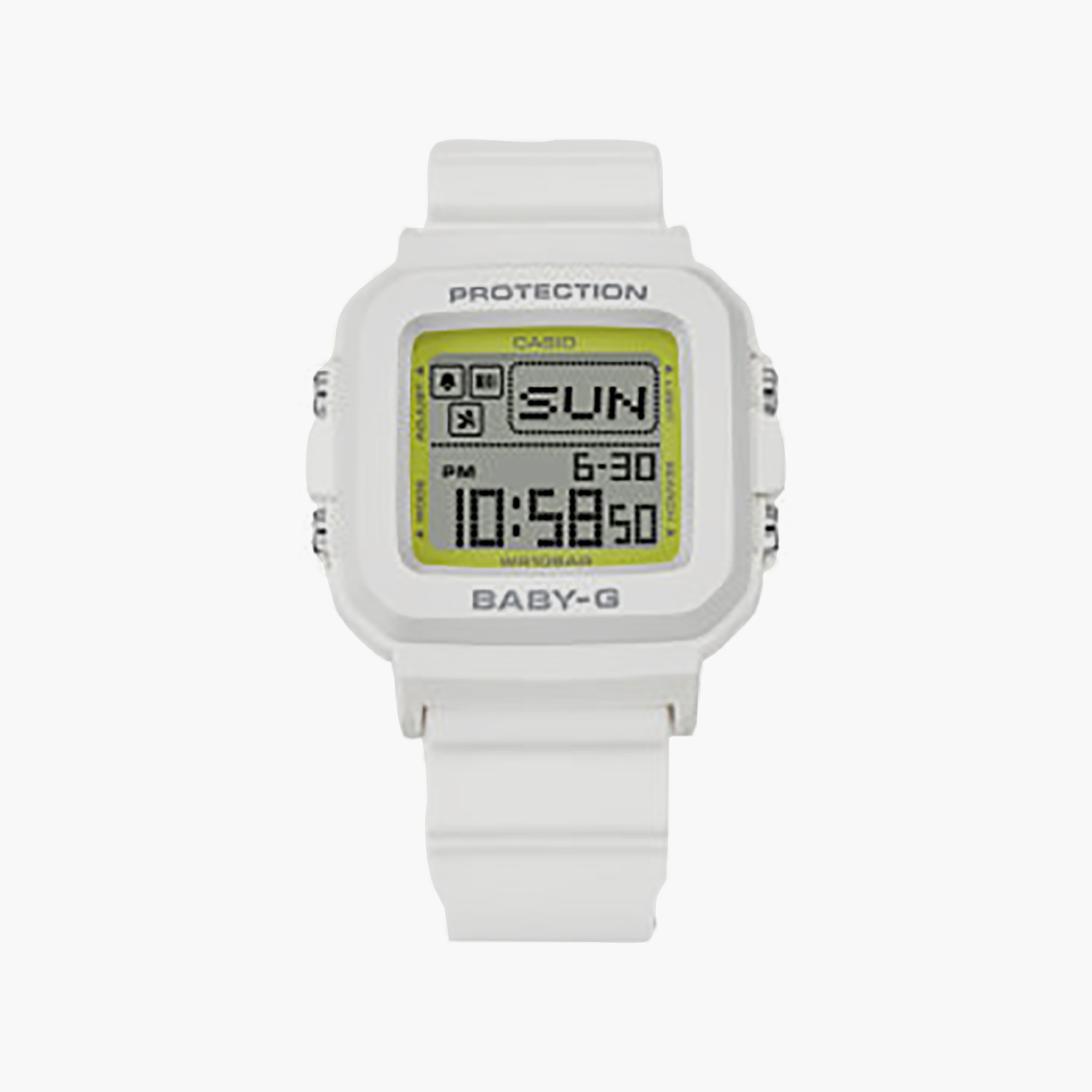 Casio Baby-G Women 39 MM White Digital Silicone Watch | BGD-10K-7DR-women-watchesandjewellery-watches-image-1