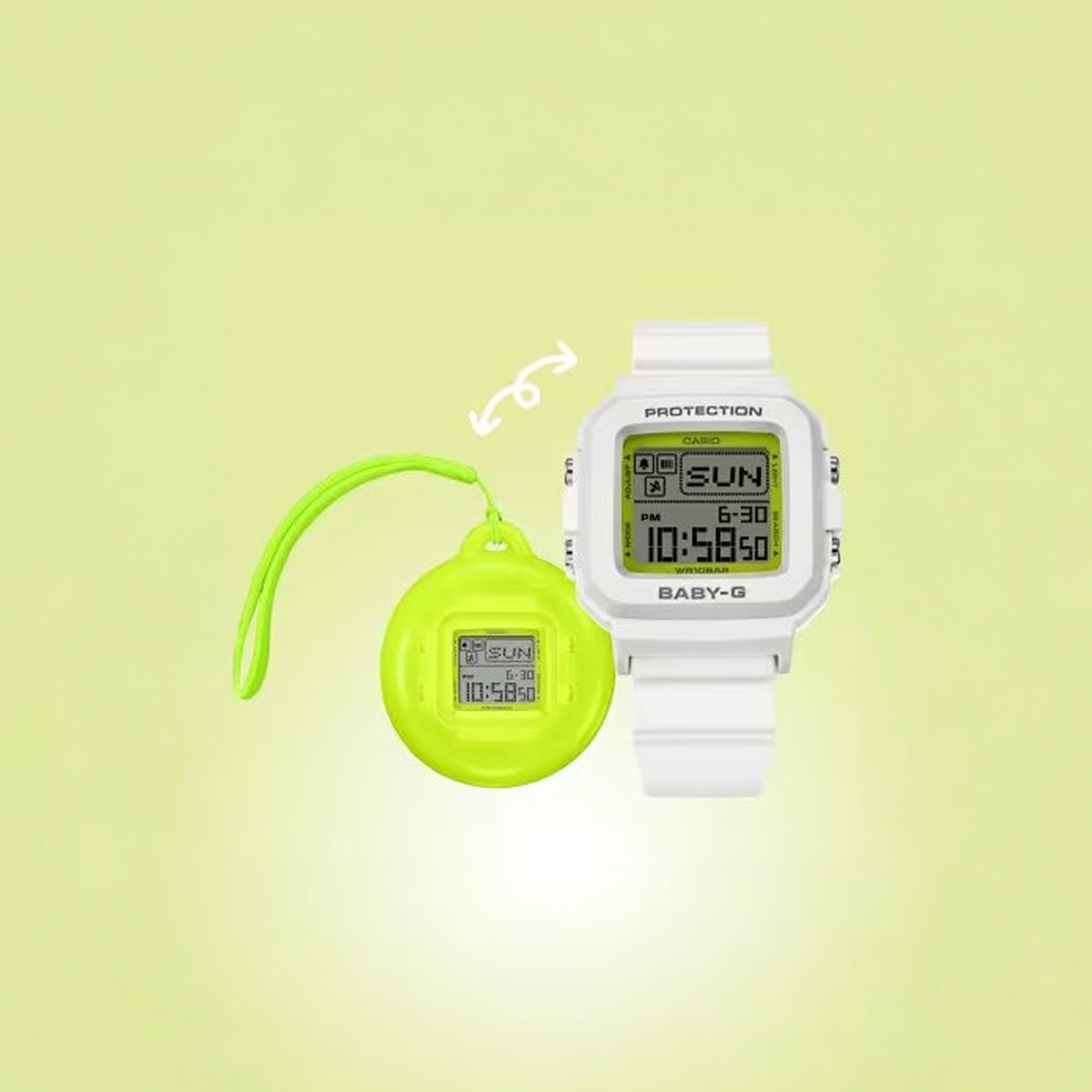 Casio Baby-G Women 39 MM White Digital Silicone Watch | BGD-10K-7DR-women-watchesandjewellery-watches-image-3