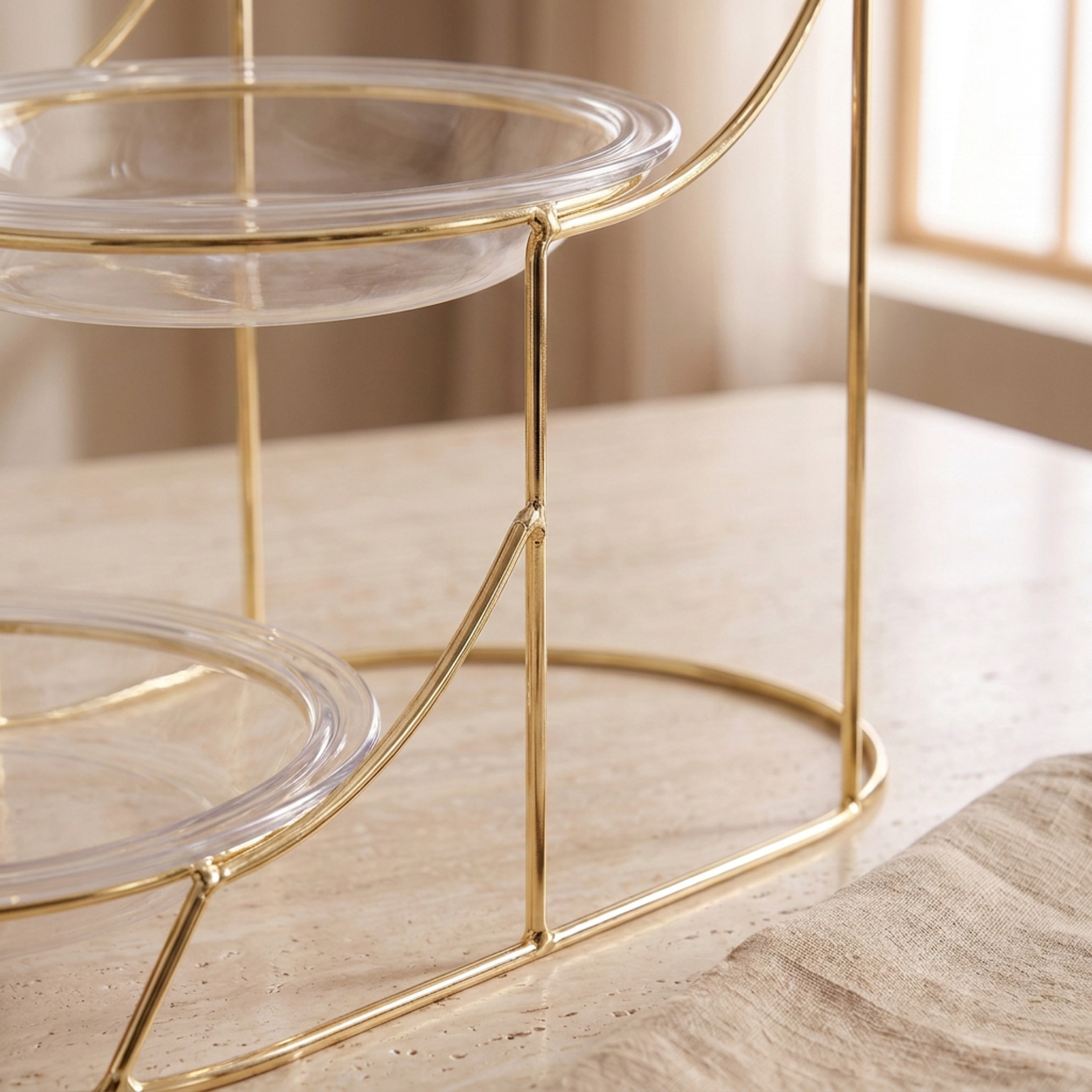 Lara 3-Piece Glass Serving Plates Set with 3-Tier Stand-household-dining-serveware-servingplatters-image-3
