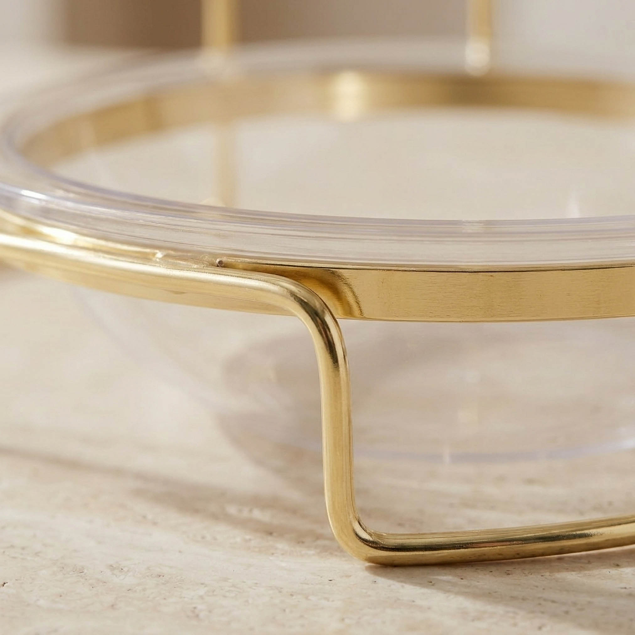 طقم صحون تقديم زجاج وحامل بطابقين قطعتين من لارا-household-dining-serveware-servingplatters-image-3