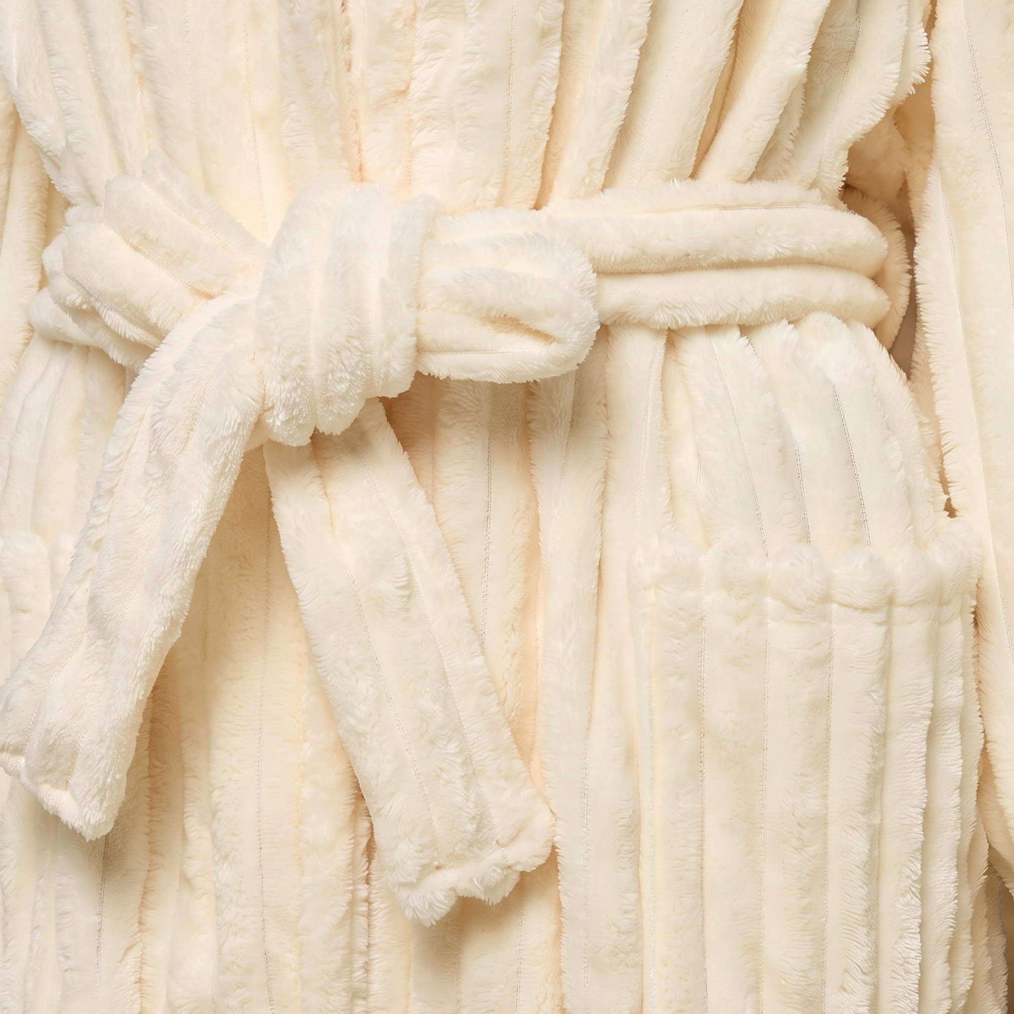 Ribbed Flannel 280 GSM Bathrobe - Large-Extra Large-household-bathandlaundry-bathlinen-bathrobesandslippers-bathrobes-image-4