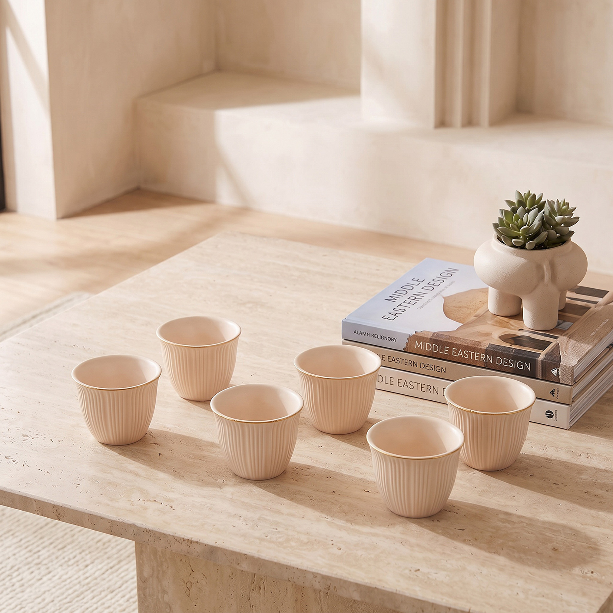 Nehma 6-Piece New Bone China Kahwa Cup Set-household-dining-teaandcoffee-teaandcoffeesets-image-2