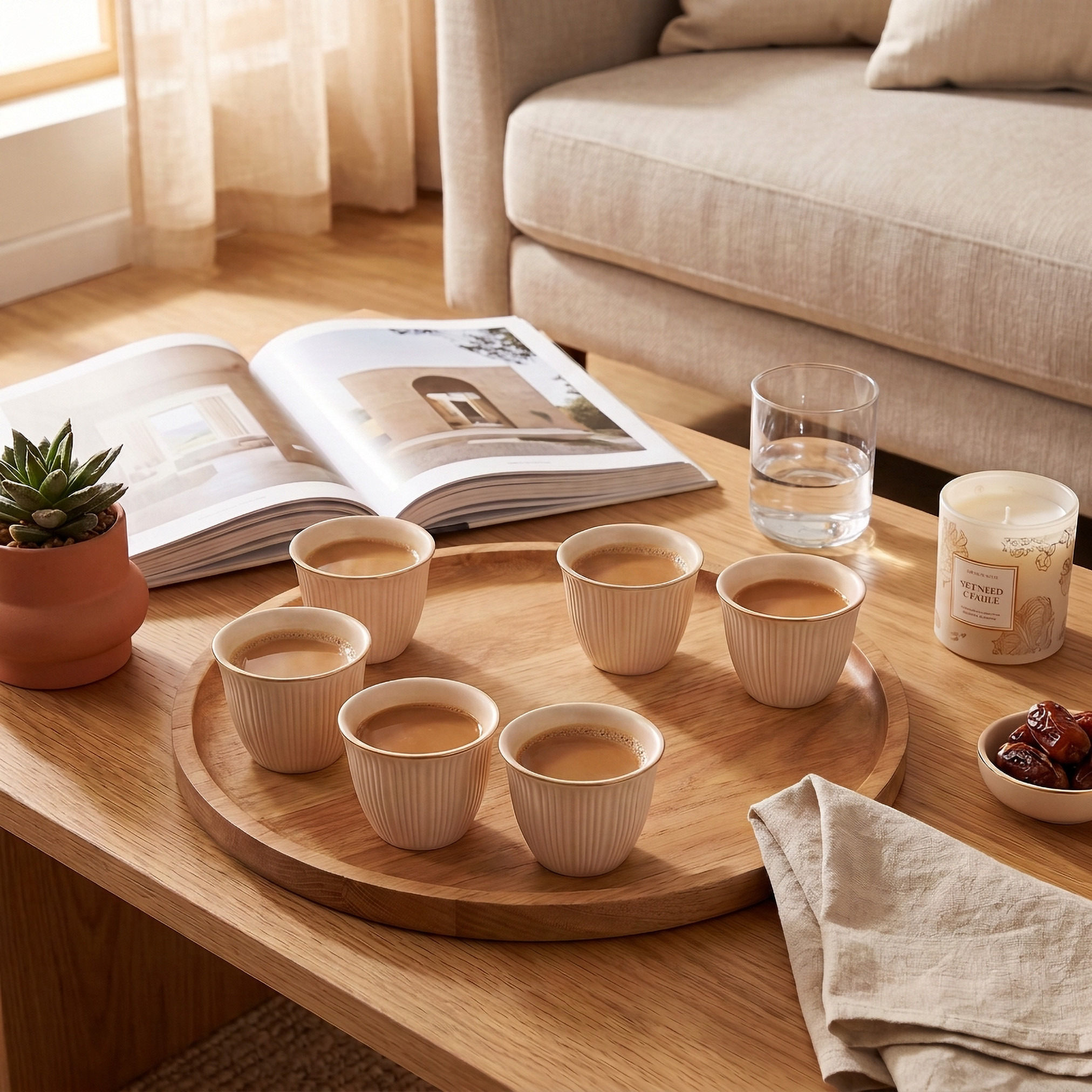 Nehma 6-Piece New Bone China Kahwa Cup Set-household-dining-teaandcoffee-teaandcoffeesets-image-4