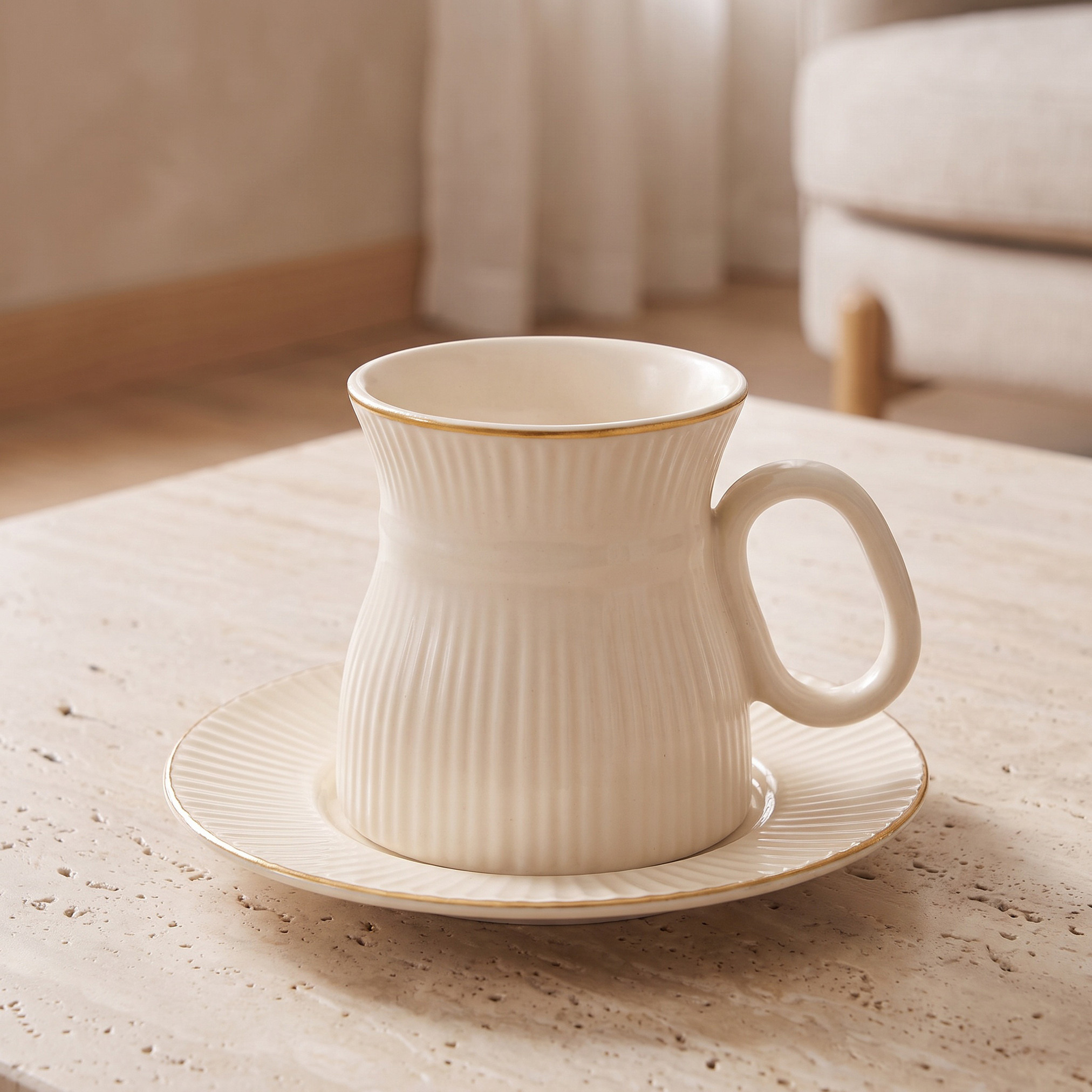 Nehma 8-Piece Ribbed Espresso Cup and Saucer Set - 80 ml-household-dining-teaandcoffee-teaandcoffeesets-image-3