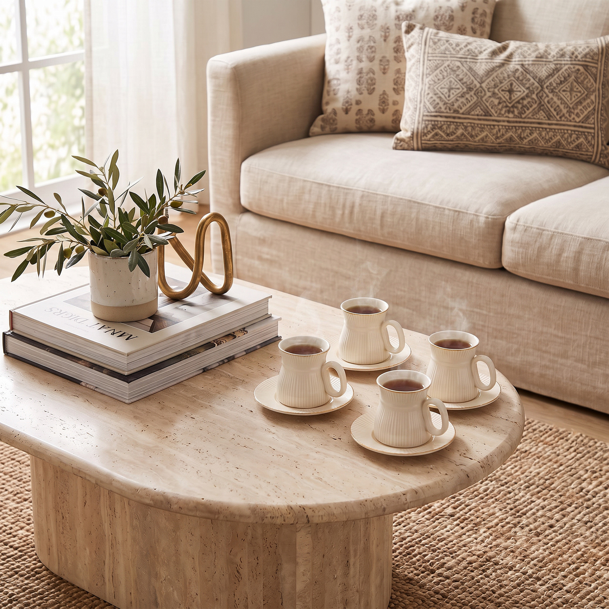 Nehma 8-Piece Ribbed Espresso Cup and Saucer Set - 80 ml-household-dining-teaandcoffee-teaandcoffeesets-image-4