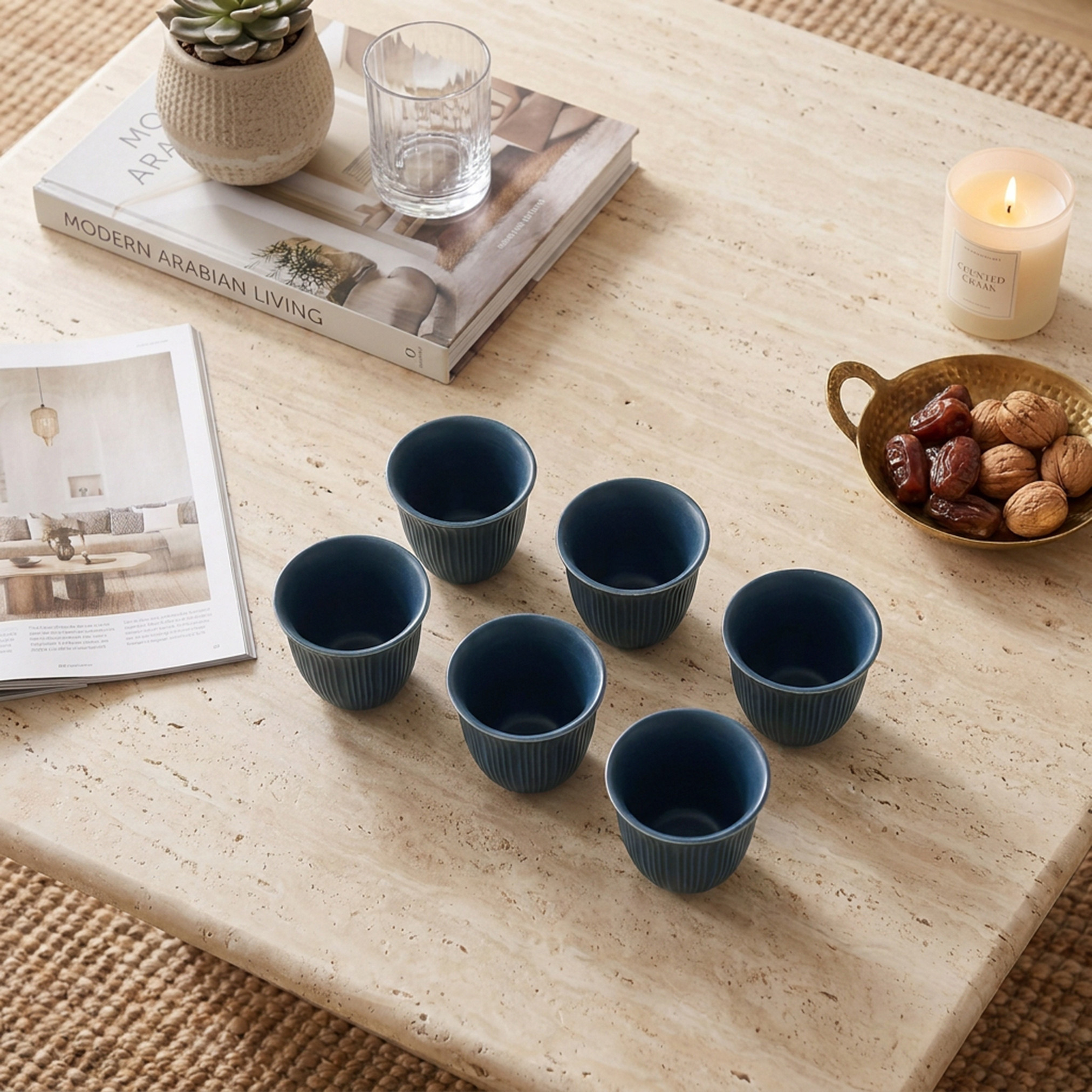 طقم فناجين قهوة عربية من الخزف الصيني الجديد 6 قطع من نهما-household-dining-teaandcoffee-mugsandcups-image-2
