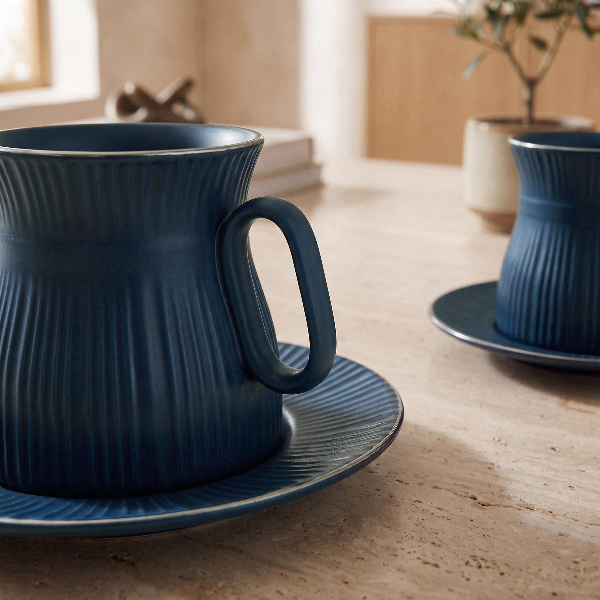 Nehma 8-Piece New Bone China Tea Cup and Saucer Set-household-dining-teaandcoffee-teaandcoffeesets-image-3