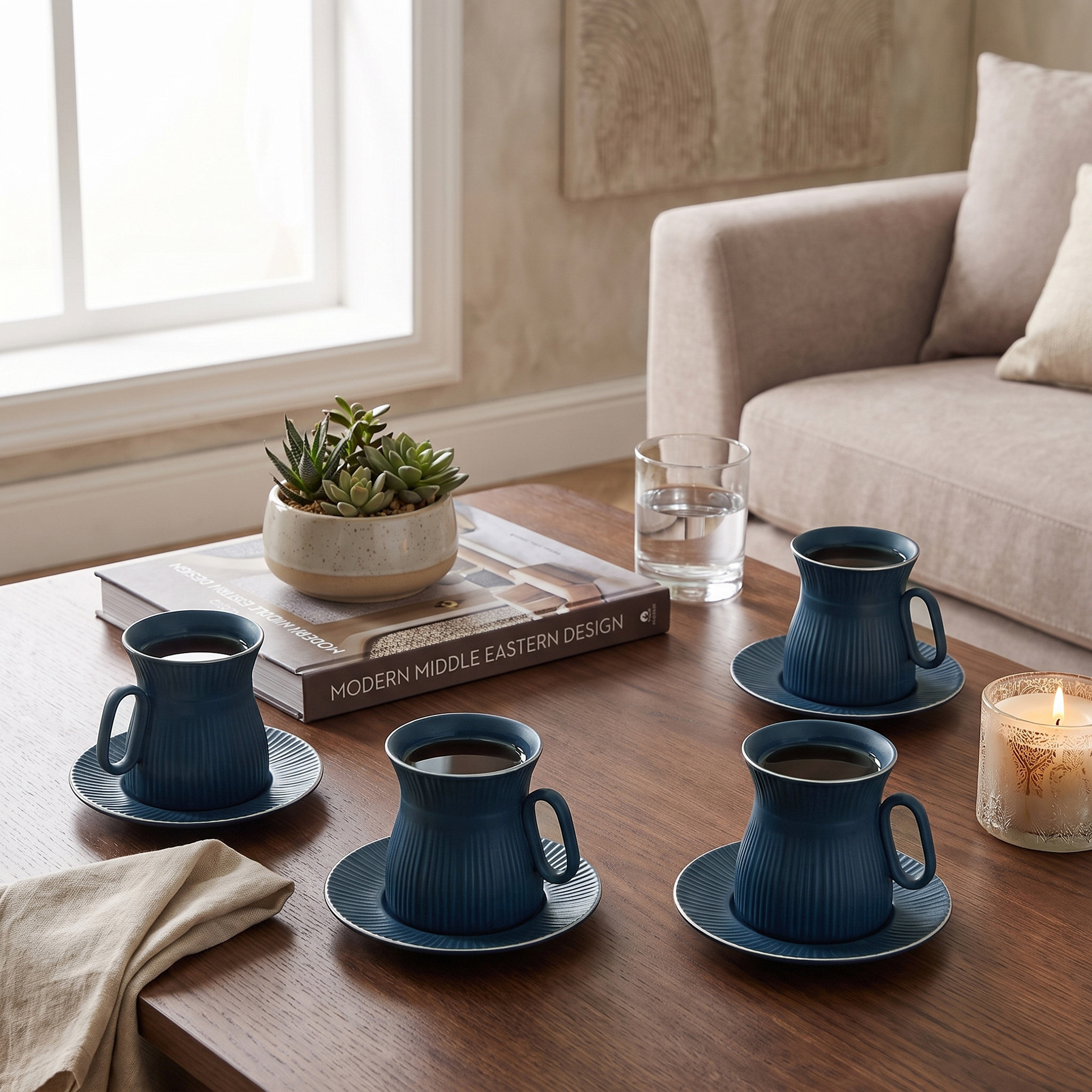 Nehma 8-Piece New Bone China Tea Cup and Saucer Set-household-dining-teaandcoffee-teaandcoffeesets-image-4