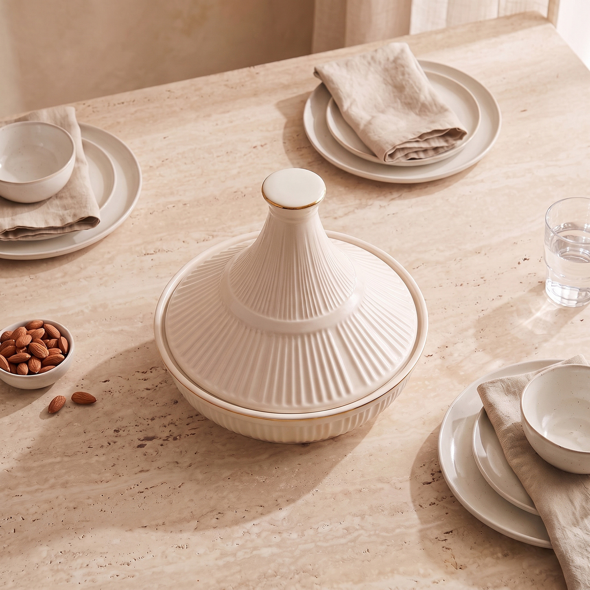 Nehma Tajine New Bone China Date Bowl-household-dining-drinkserveware-jugsdecantersandcarafes-image-2