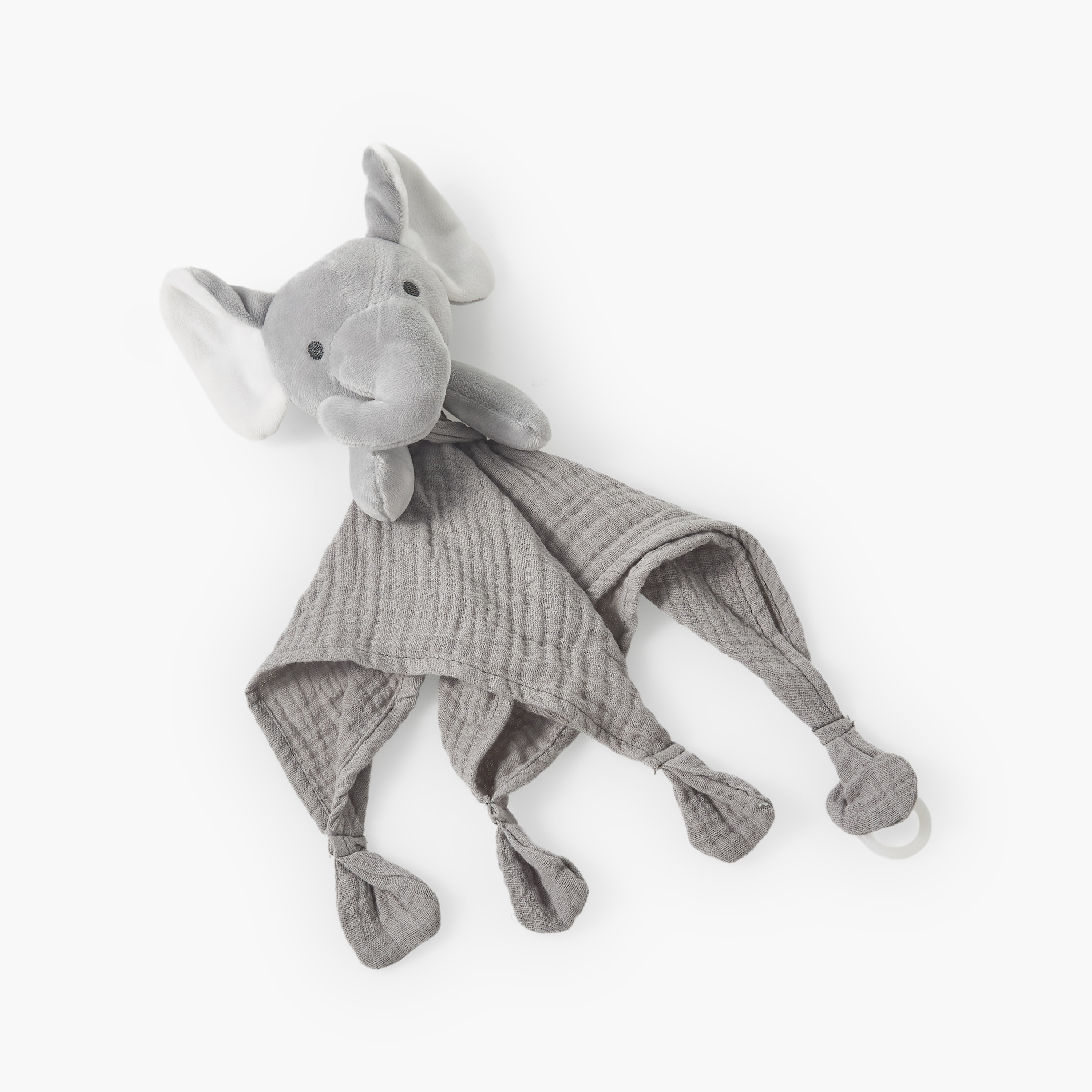 Giggles Elephant Applique Blanket - 30x30 cm-baby-nursery-blanketsandswaddles-receivingblankets-image-1