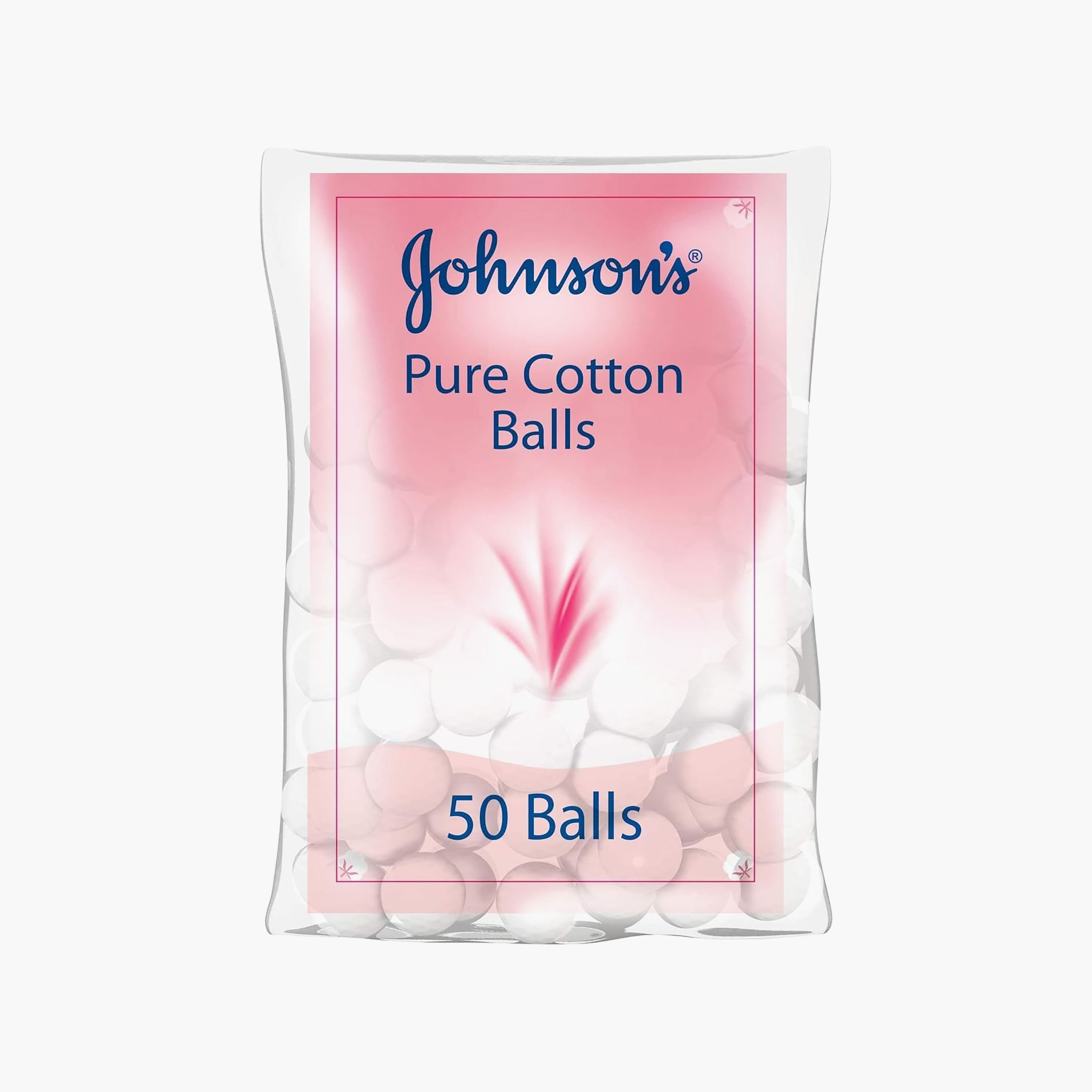Johnson's 50-Piece Pure Cotton Balls-beautyandpersonalcare-babycare-wipesandbuds-image-1