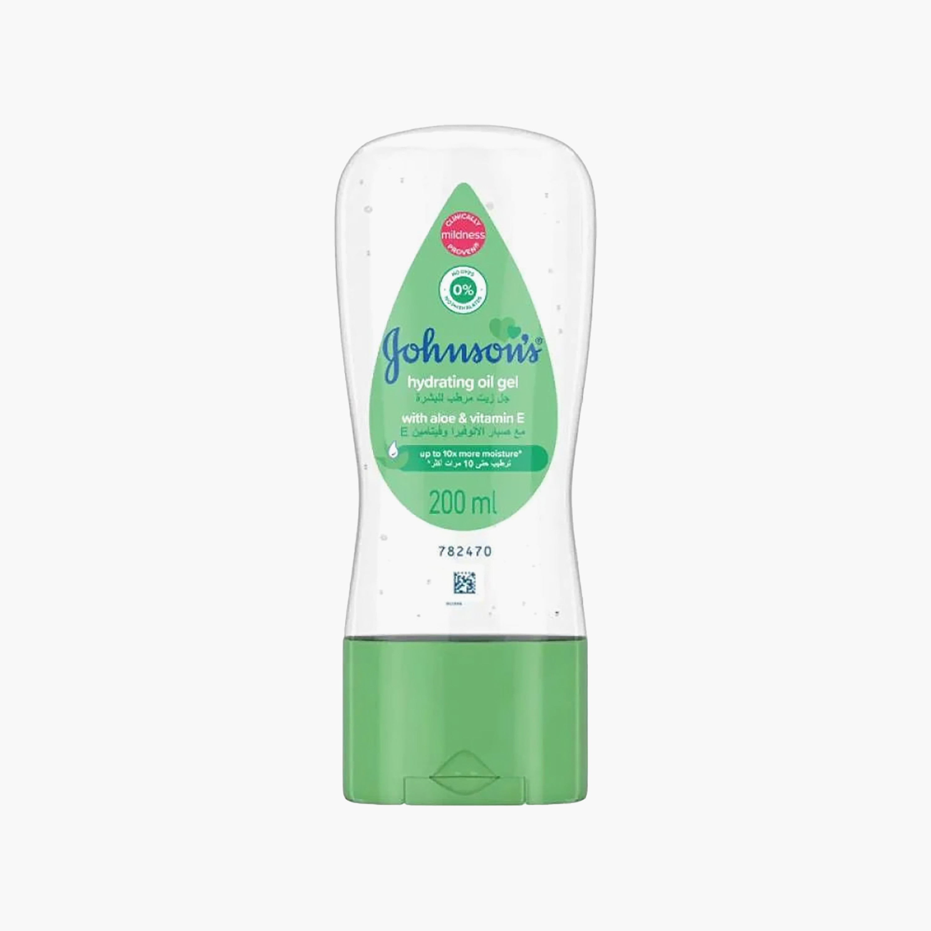 Johnson's Hydrating Oil Gel Aloe & Vitamin E - 200 ml-baby-bathandcare-hairbodyskincare-babyoil-image-1