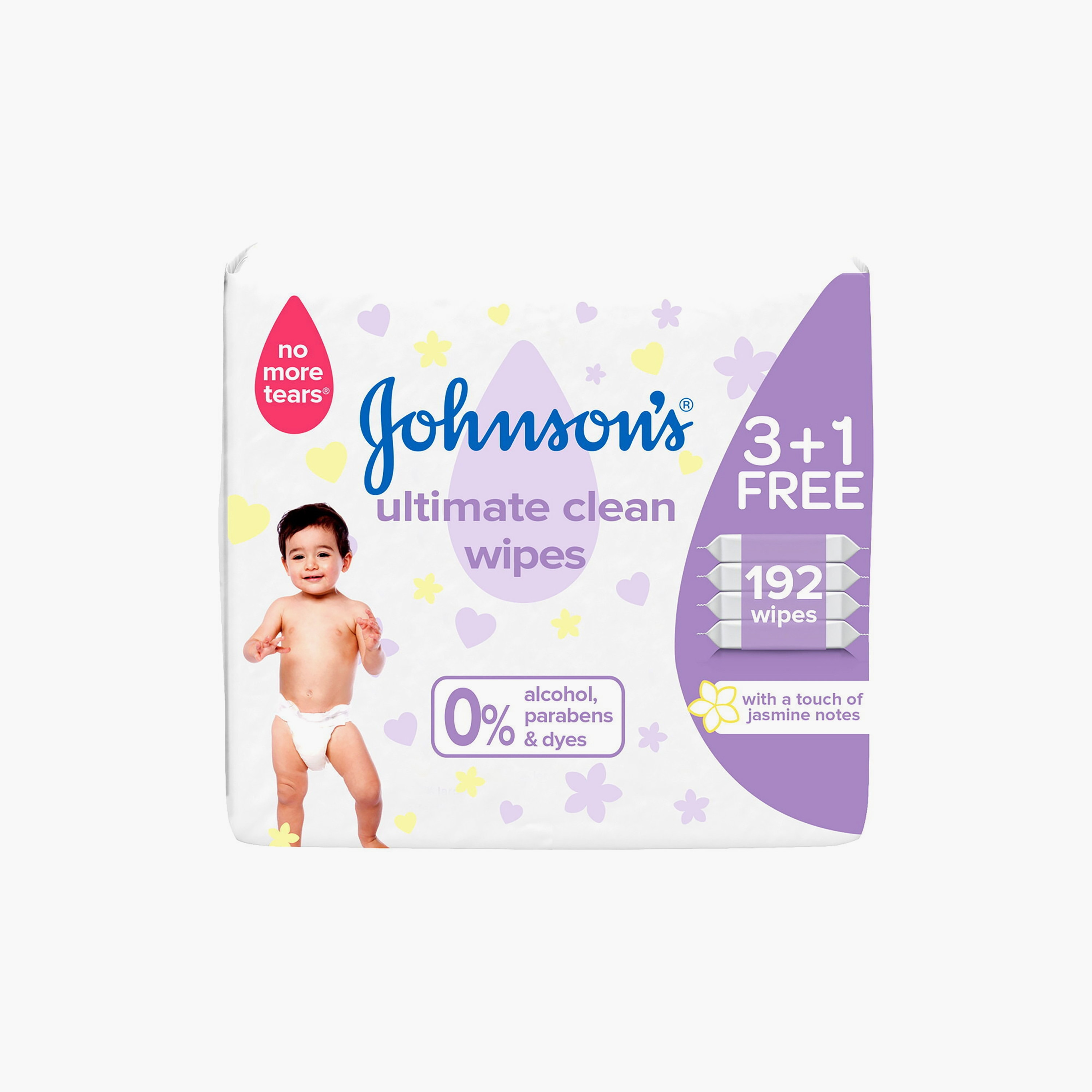 Johnson's 192-Piece Ultimate Clean Wipes-baby-diapering-babywipes-image-2