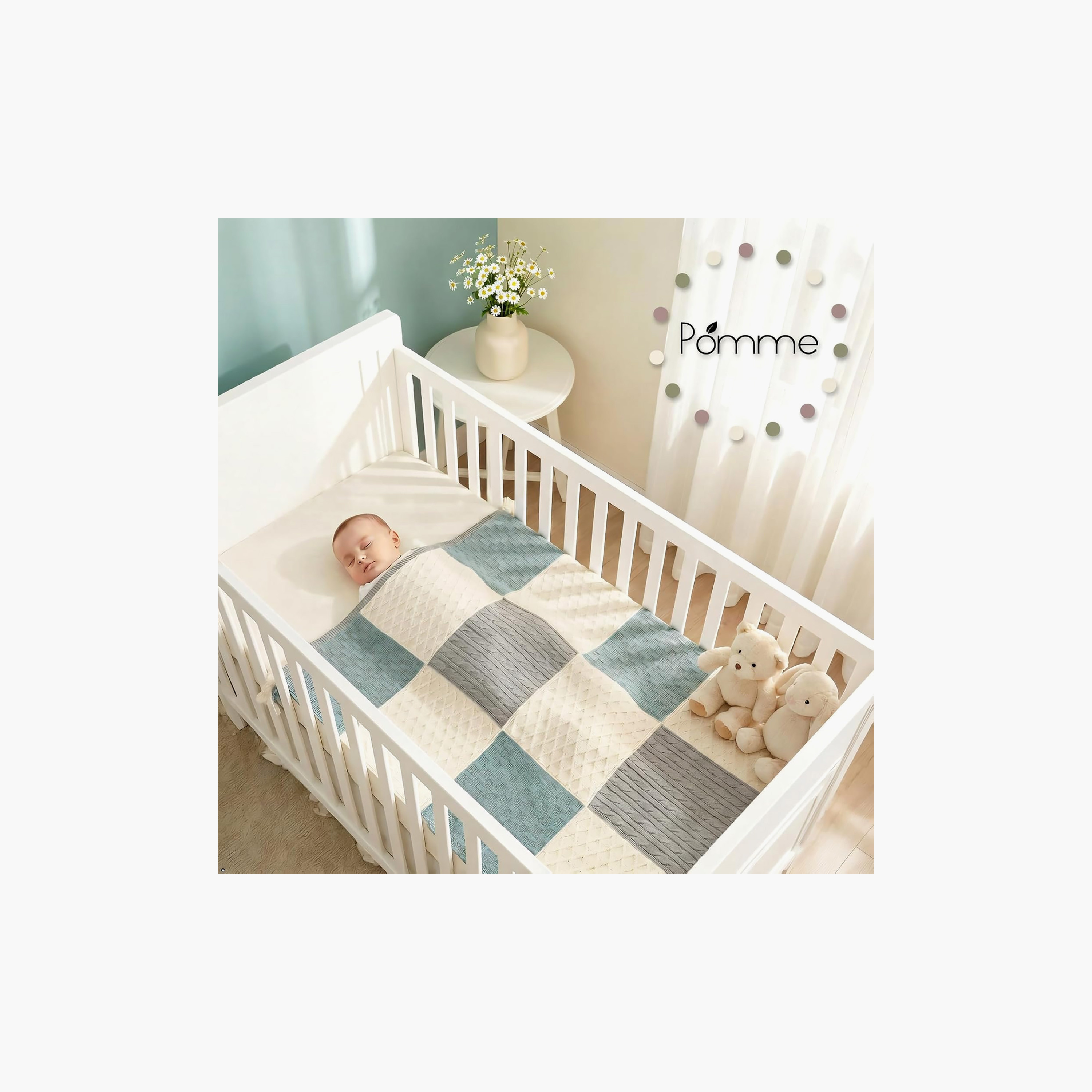 Textured Assorted Print Blanket - 80x100 cm-baby-nursery-blanketsandswaddles-blanketsandquilts-image-5