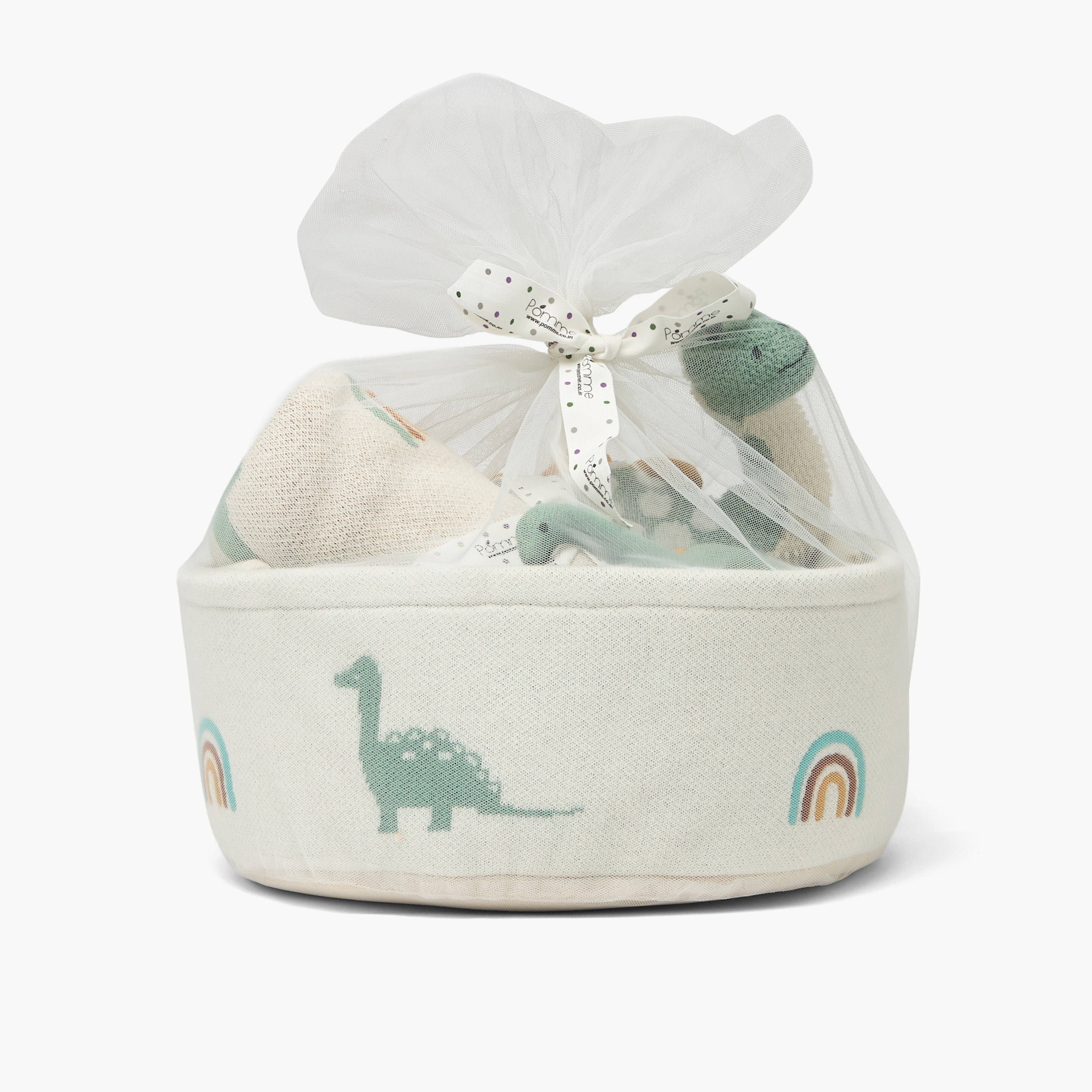 طقم هدايا بطانيات لحديثي الولادة بطبعات ديناصورات 4 قطع - 80×100 سم-baby-nursery-blanketsandswaddles-receivingblankets-image-2
