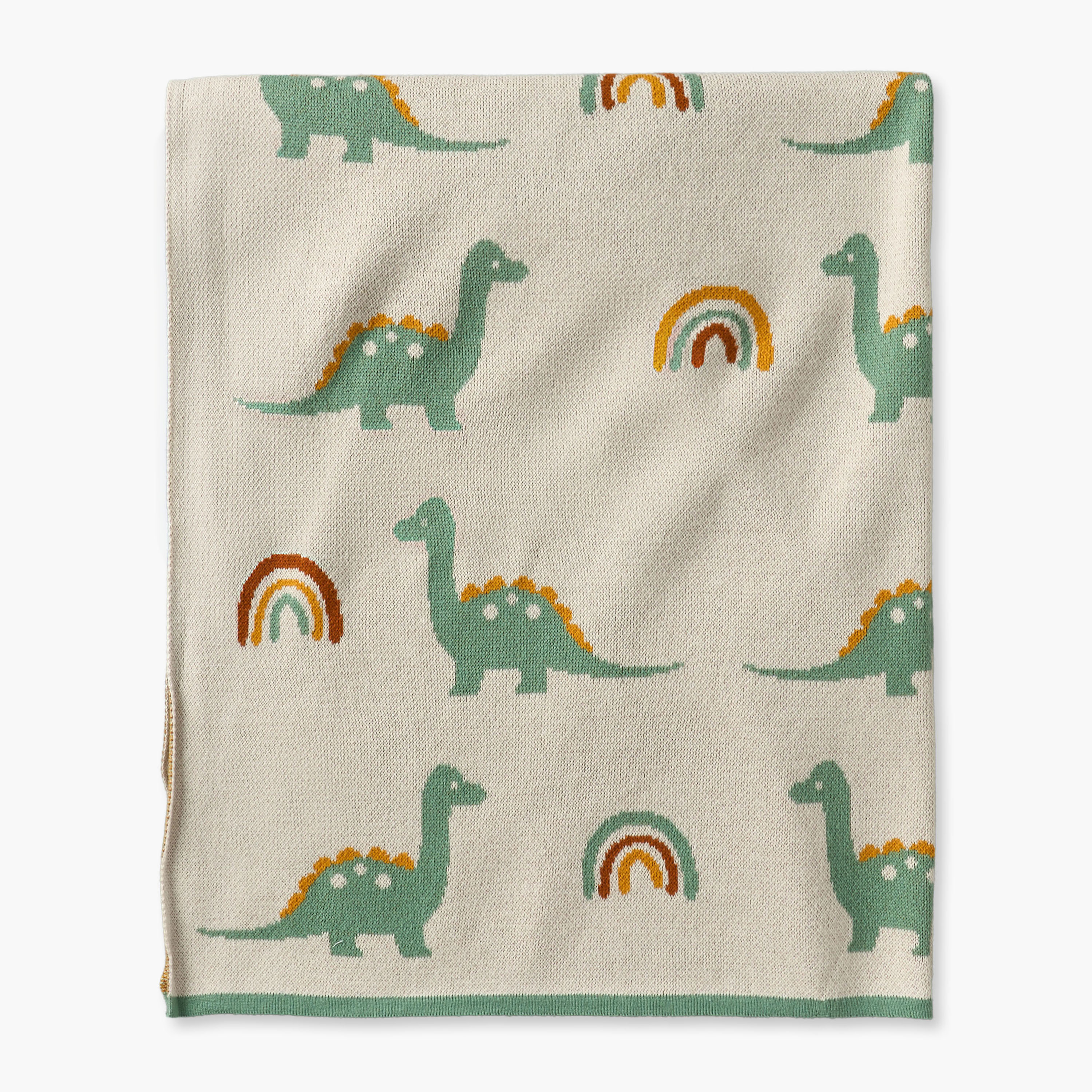 طقم هدايا بطانيات لحديثي الولادة بطبعات ديناصورات 4 قطع - 80×100 سم-baby-nursery-blanketsandswaddles-receivingblankets-image-3
