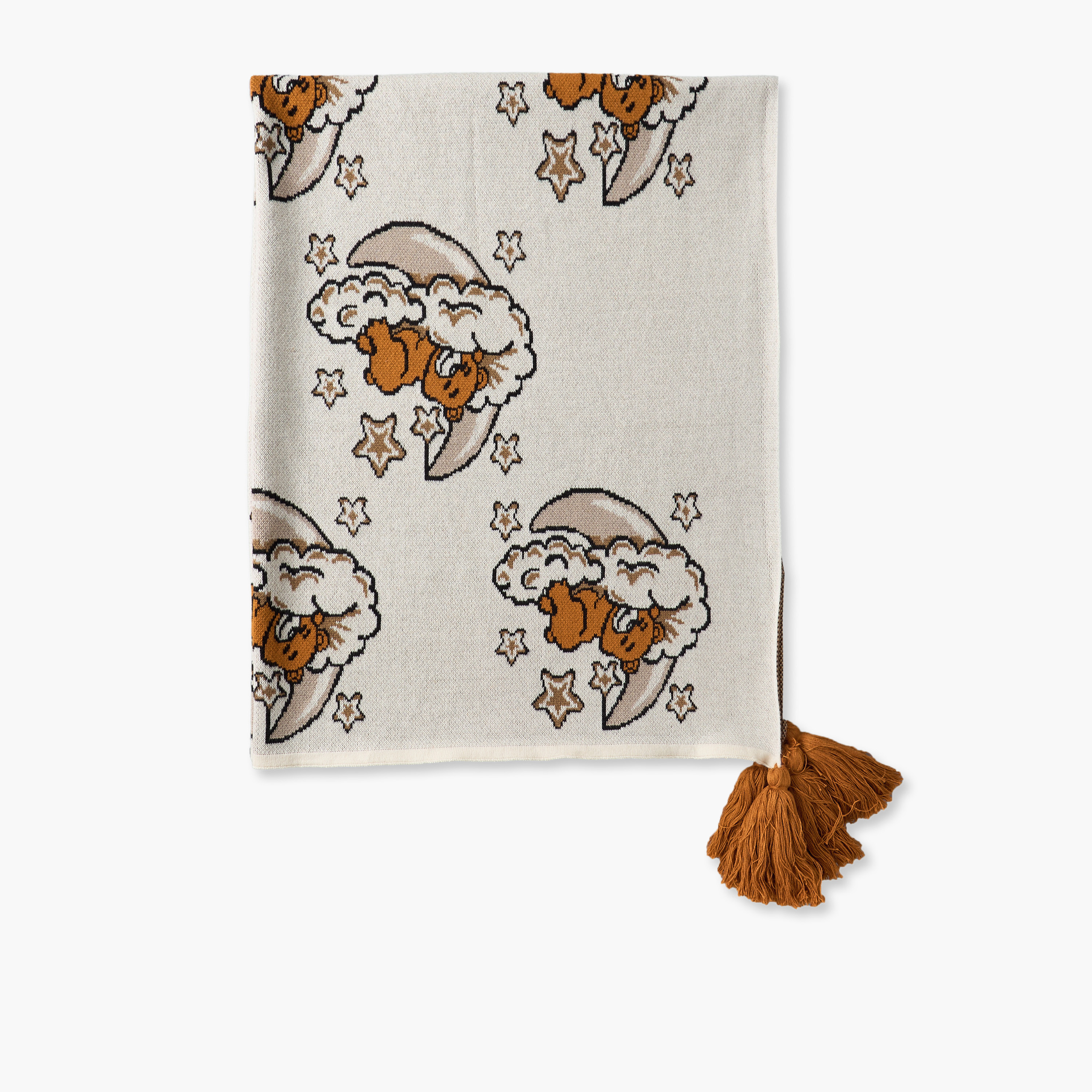 طقم هدايا بطانية لحديثي الولادة بتصميم دب من 4 قطع - 80x100 سم-baby-nursery-blanketsandswaddles-receivingblankets-image-3