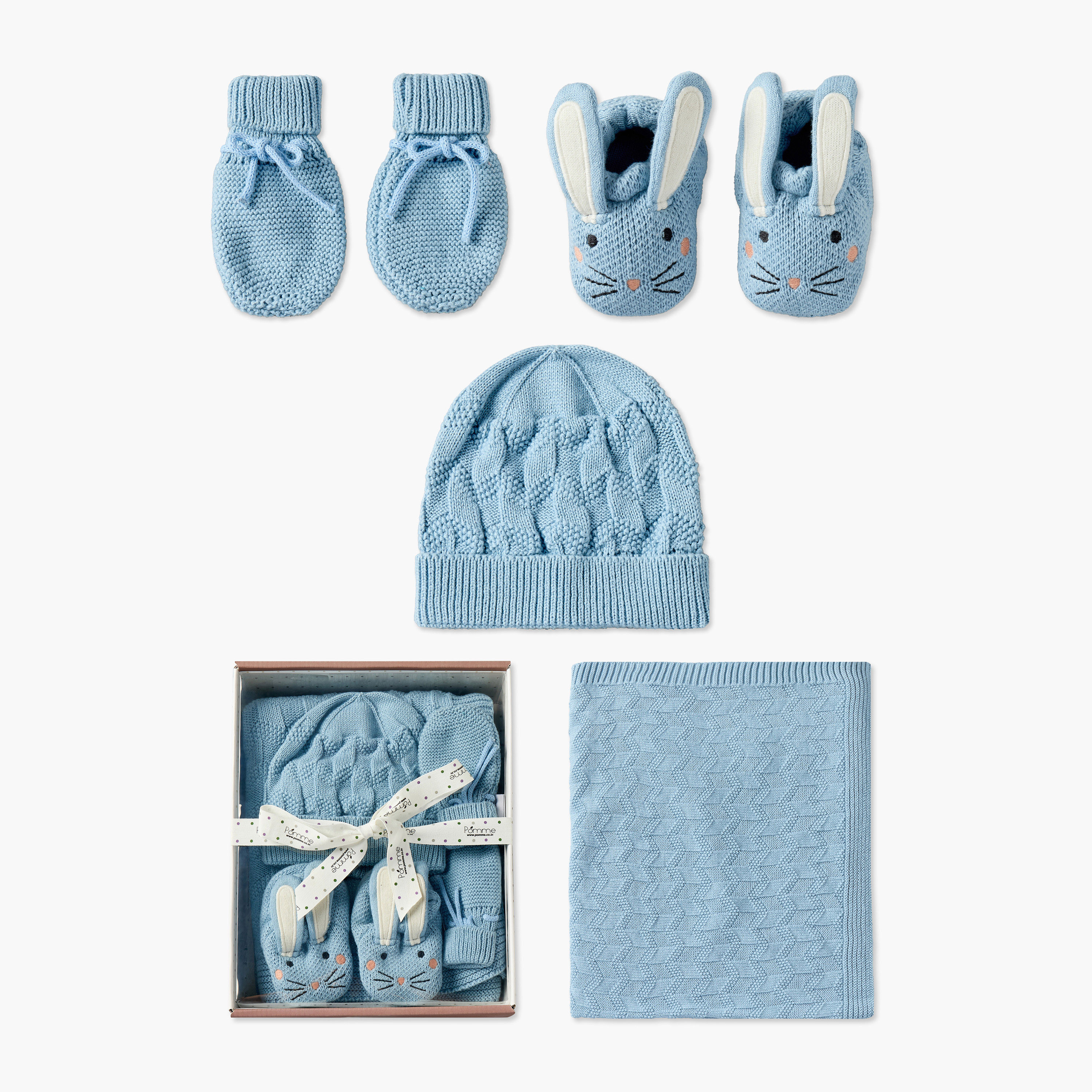 Set of 5 Clothing Gift Set with Knitted Texture-baby-nursery-babybedding-image-1