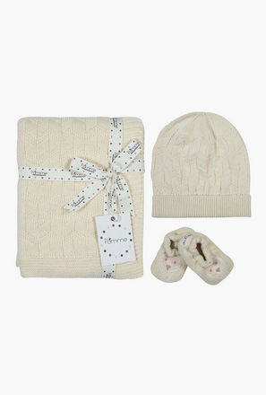 Set of 3 Clothing Gift Set with Knitted Texture-baby-image-1