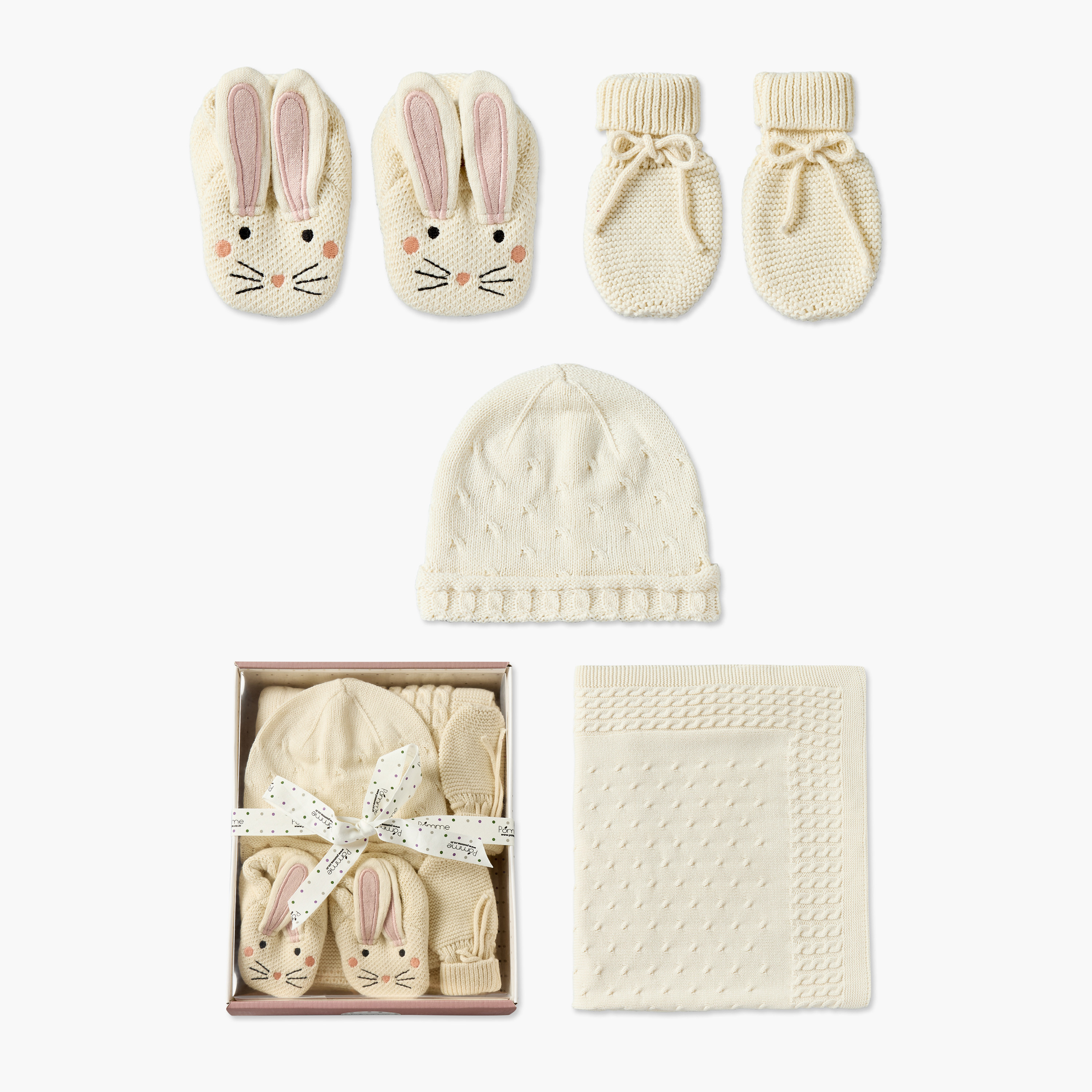 Set of 5 Clothing Gift Set with Knitted Texture-baby-nursery-babybedding-image-1