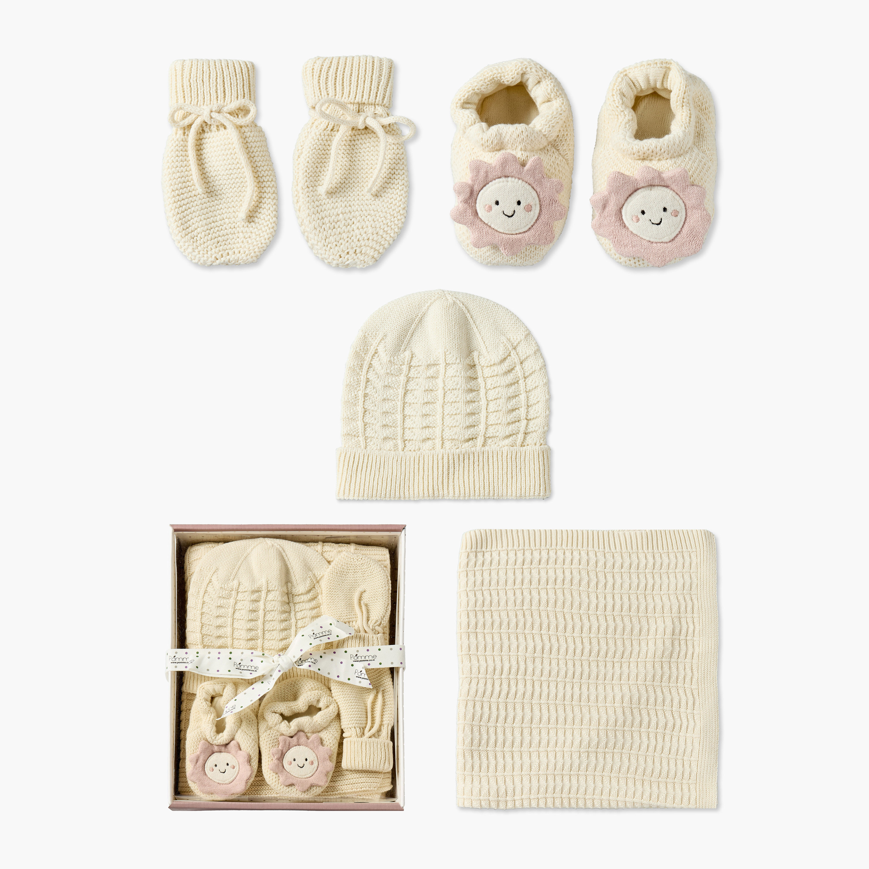 Set of 5 Clothing Gift Set with Knitted Texture-baby-nursery-babybedding-image-1