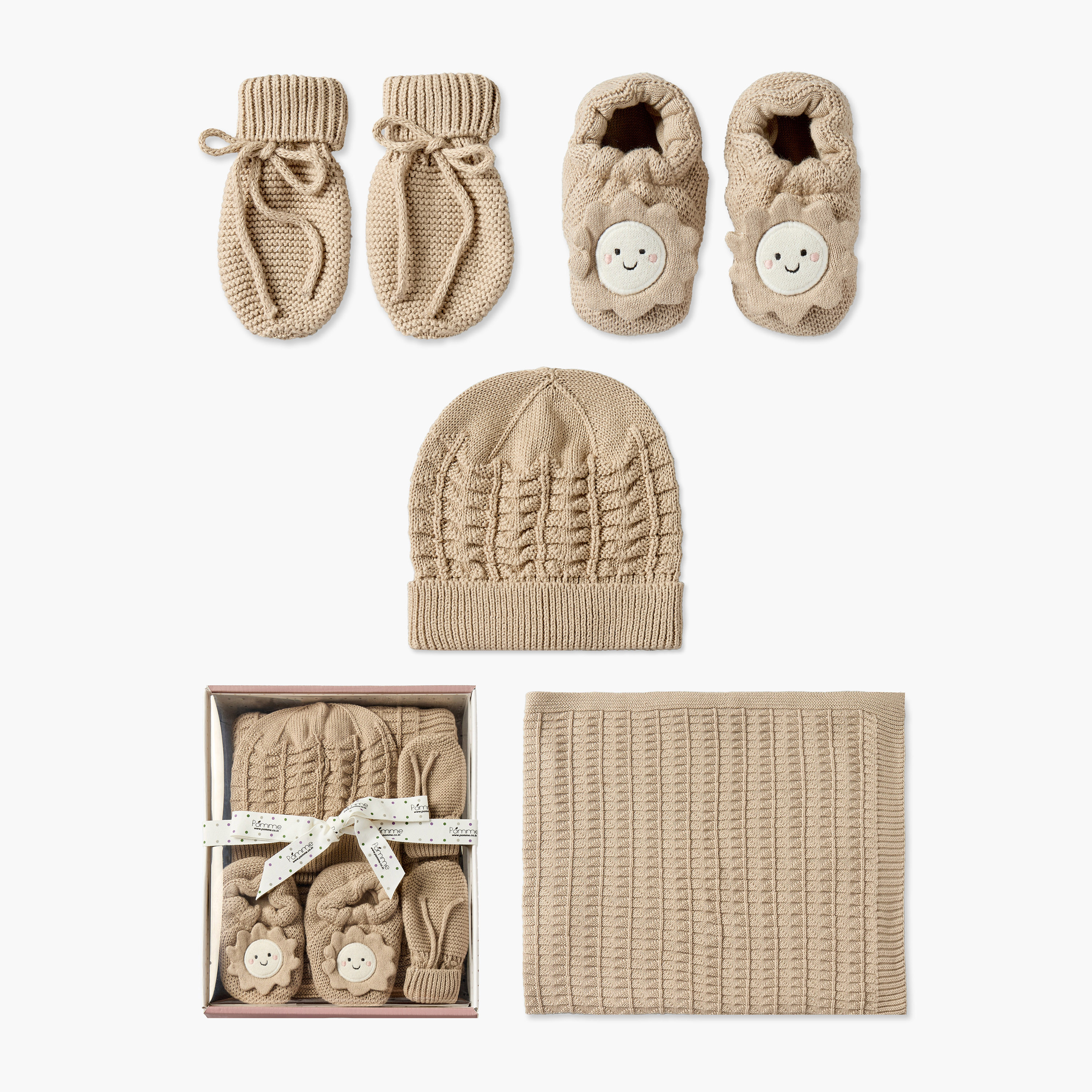 طقم هدايا ملابس مواليد محبوك من 5 قطع-baby-nursery-babybedding-image-1