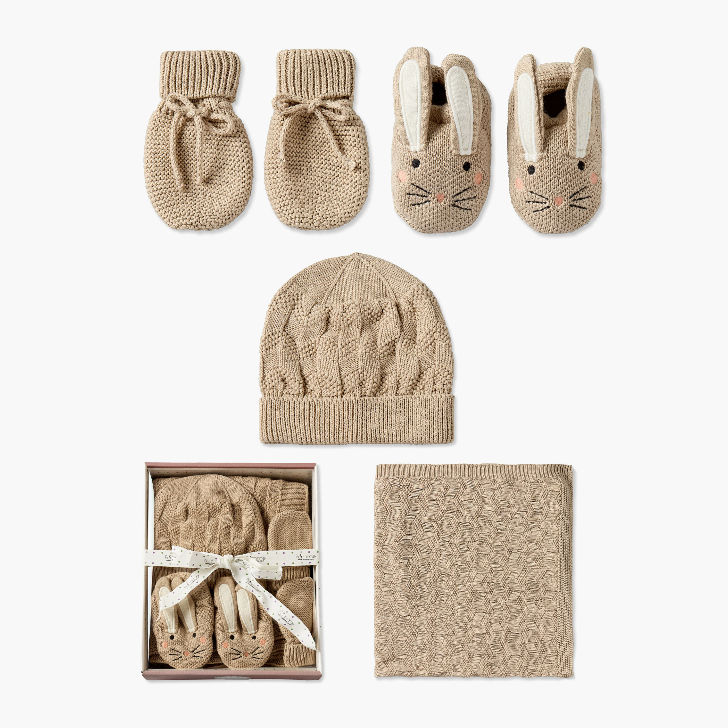 Set of 5 Clothing Gift Set with Knitted Texture-baby-nursery-babybedding-image-1