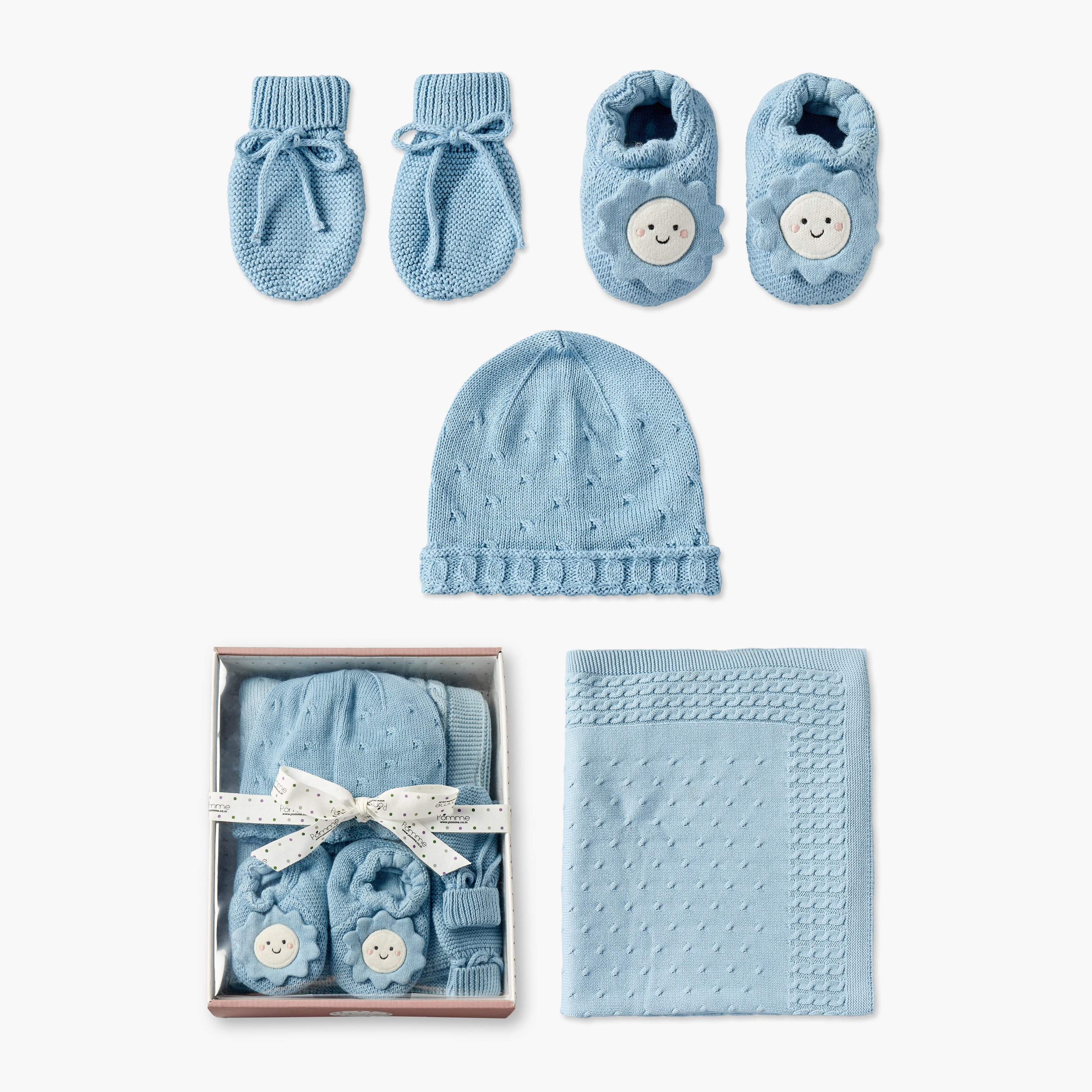 طقم هدايا ملابس مواليد محبوك من 5 قطع-baby-nursery-babybedding-image-1