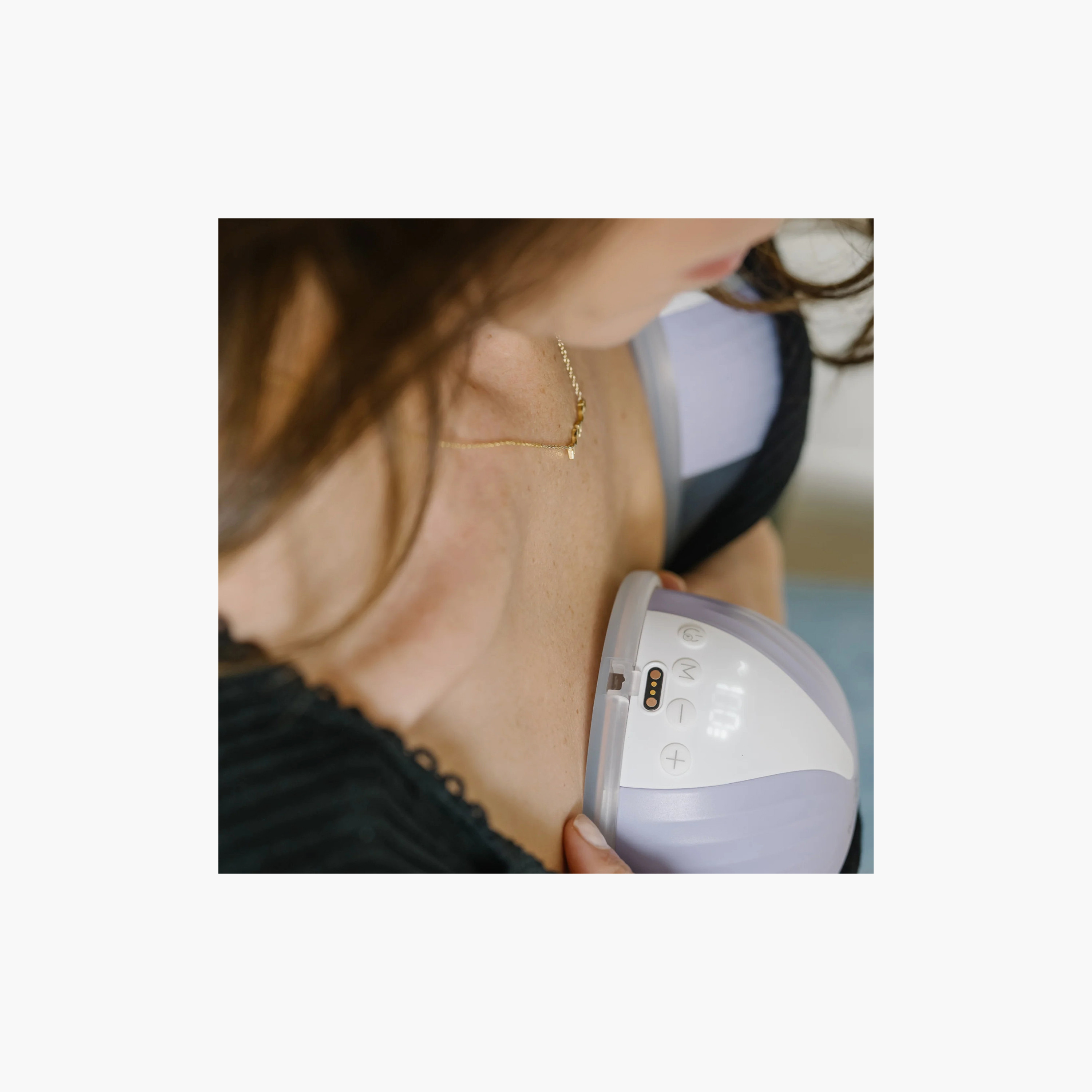BabyBuddha Hands Free Electric Wearable Breast Pump Set-baby-feeding-breastfeedingandcare-image-2