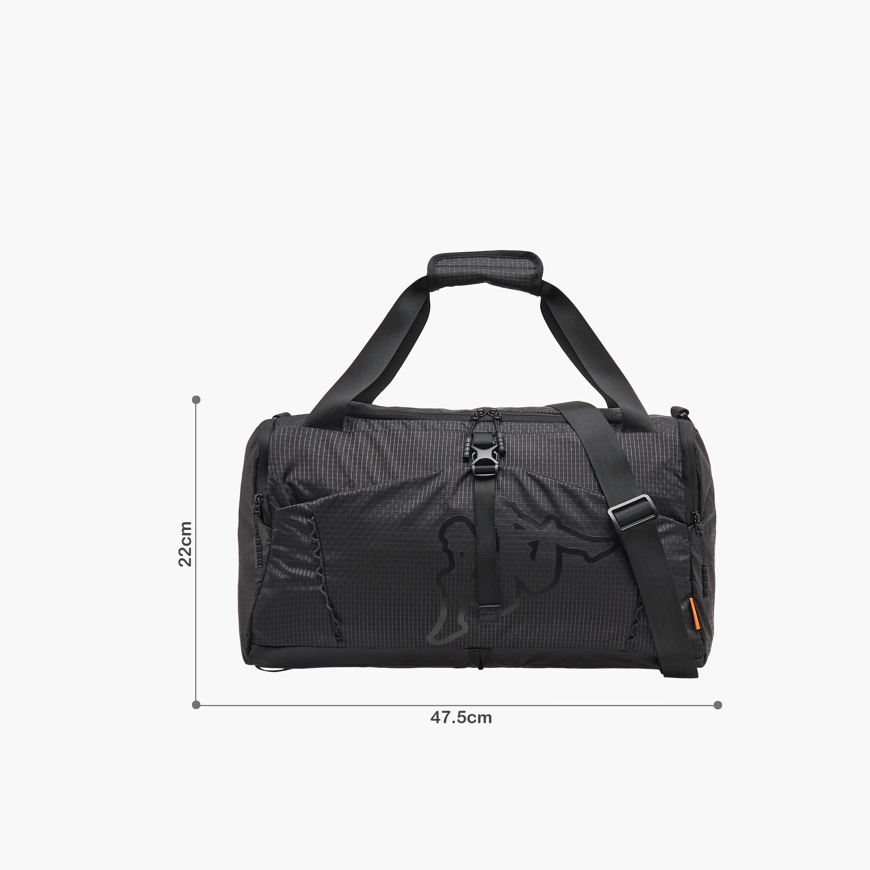 شنطة دافل بطبعات وسحاب إغلاق وحزام قابل للفصل من كابا-travel-luggagesandbags-dufflebags-image-10