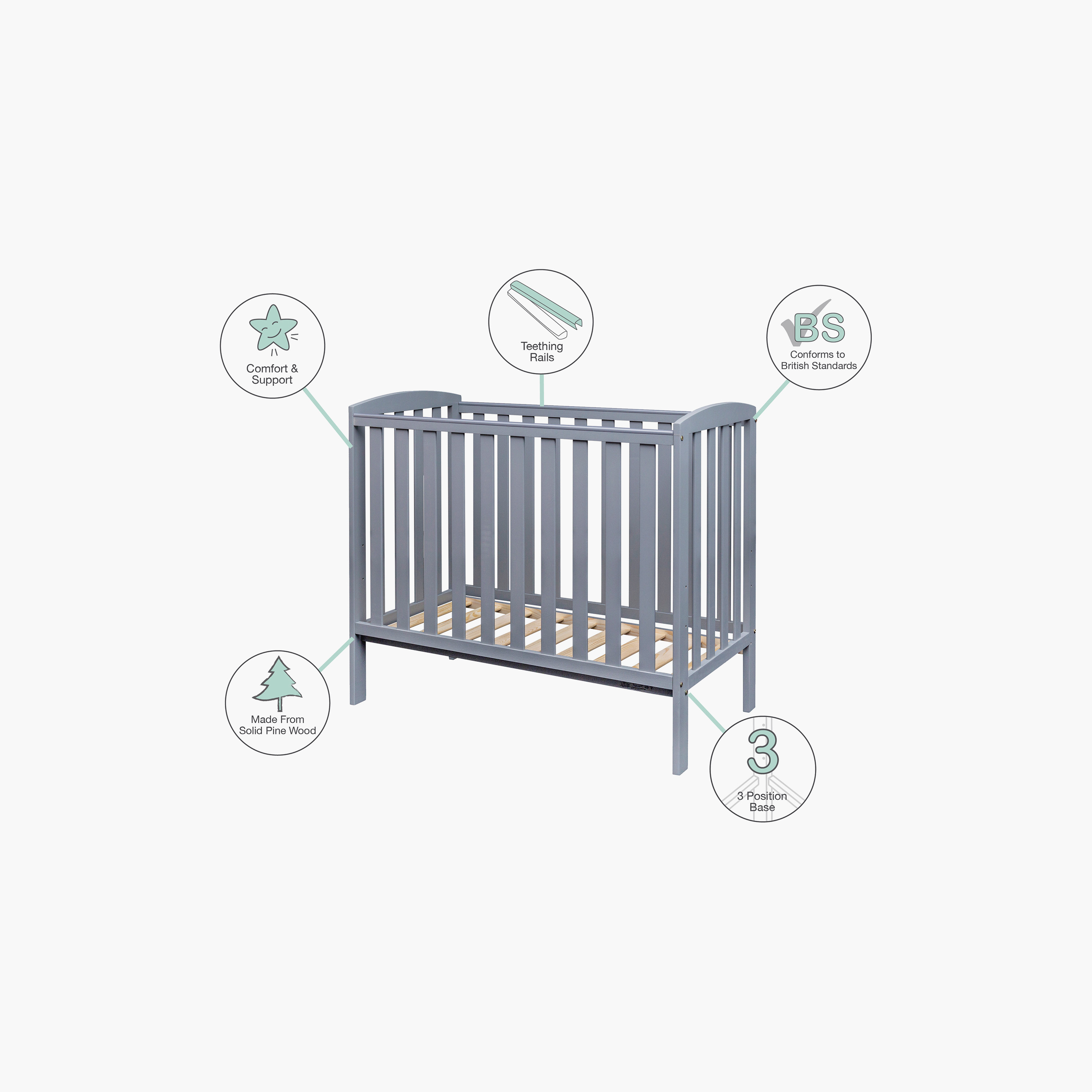 سرير أطفال خشبي مدمج "هافانا" من كيندر فالي-baby-nursery-furniture-cribsandbeds-babycribs-image-4