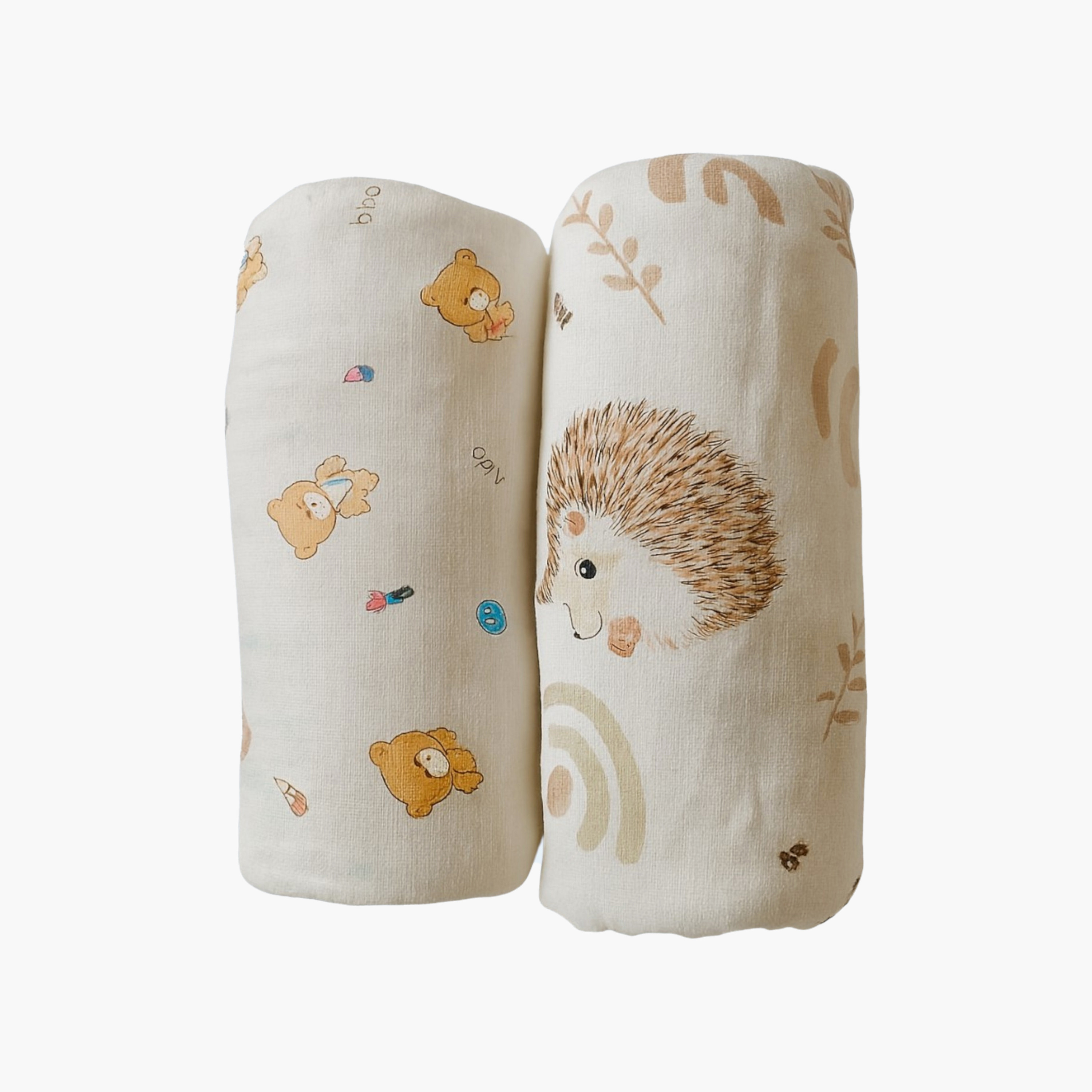 طقم بطانيات قماط موسلين من الخيزران (قطعتان) من كيندر فالي-baby-nursery-blanketsandswaddles-receivingblankets-image-1