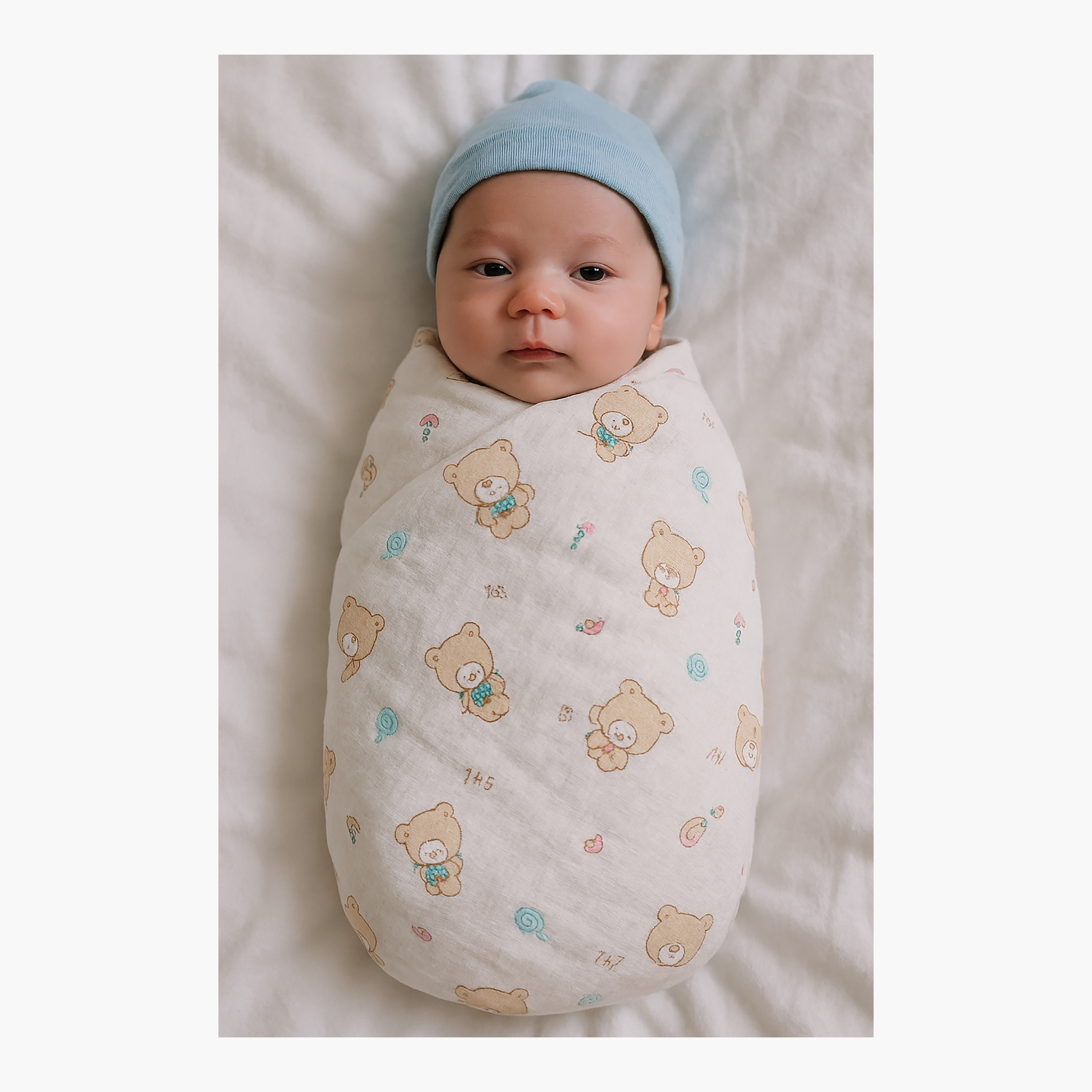طقم بطانيات قماط موسلين من الخيزران (قطعتان) من كيندر فالي-baby-nursery-blanketsandswaddles-receivingblankets-image-3