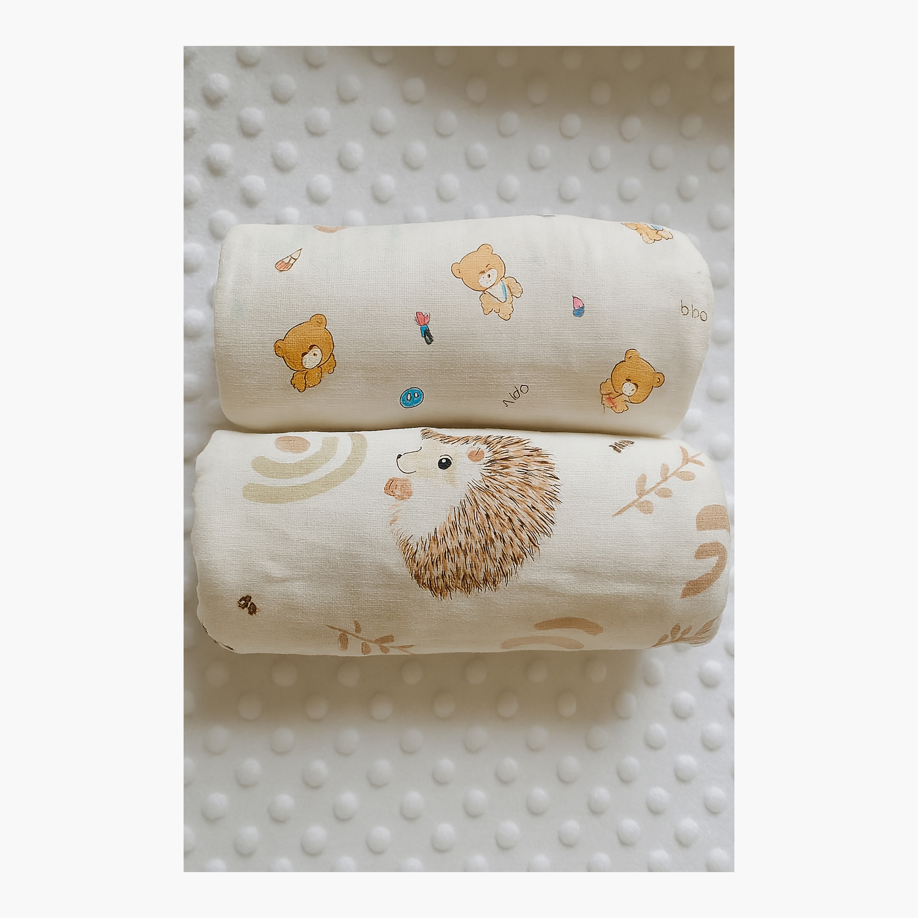 طقم بطانيات قماط موسلين من الخيزران (قطعتان) من كيندر فالي-baby-nursery-blanketsandswaddles-receivingblankets-image-7