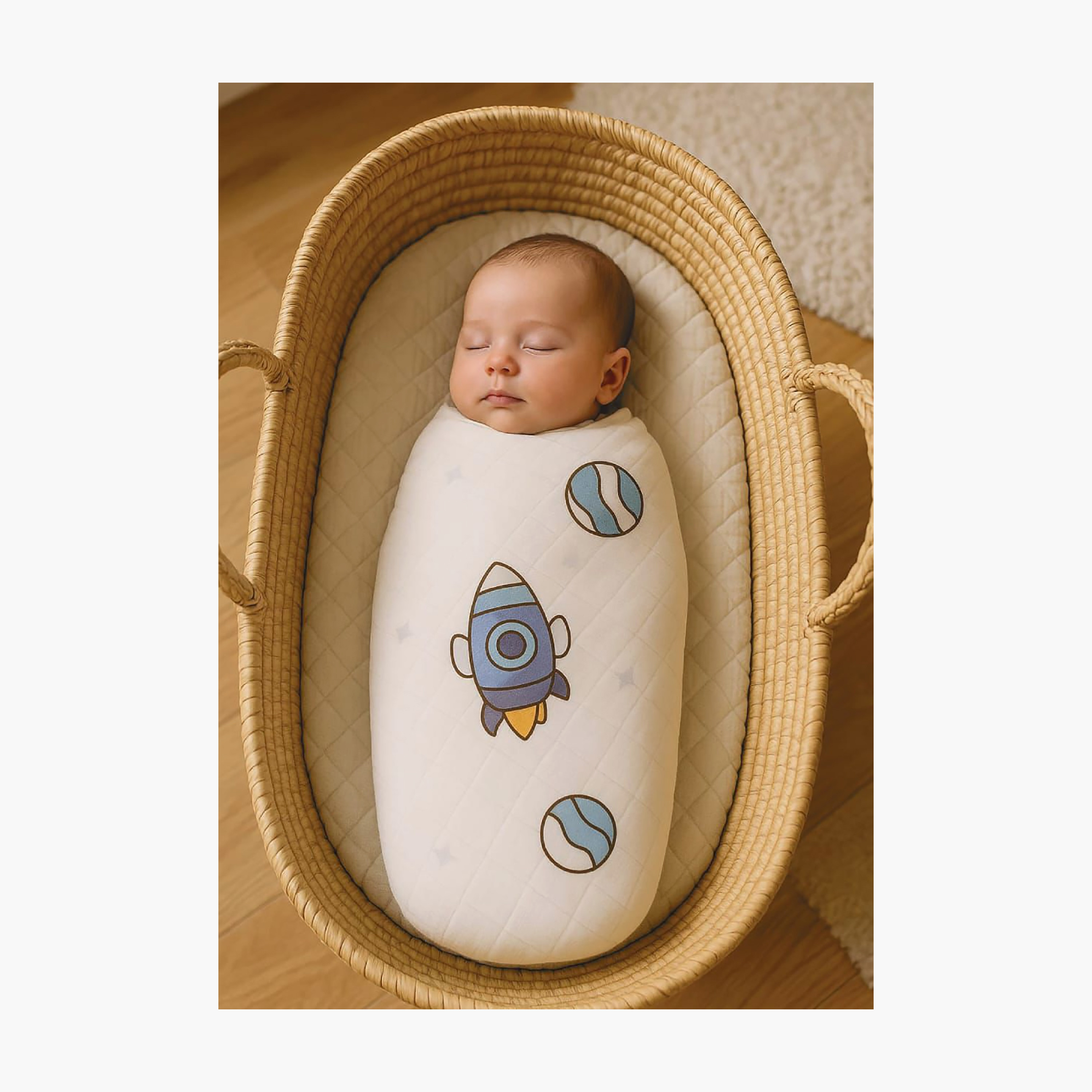 طقم بطانيات قماط موسلين من الخيزران (قطعتان) من كيندر فالي-baby-nursery-blanketsandswaddles-receivingblankets-image-7