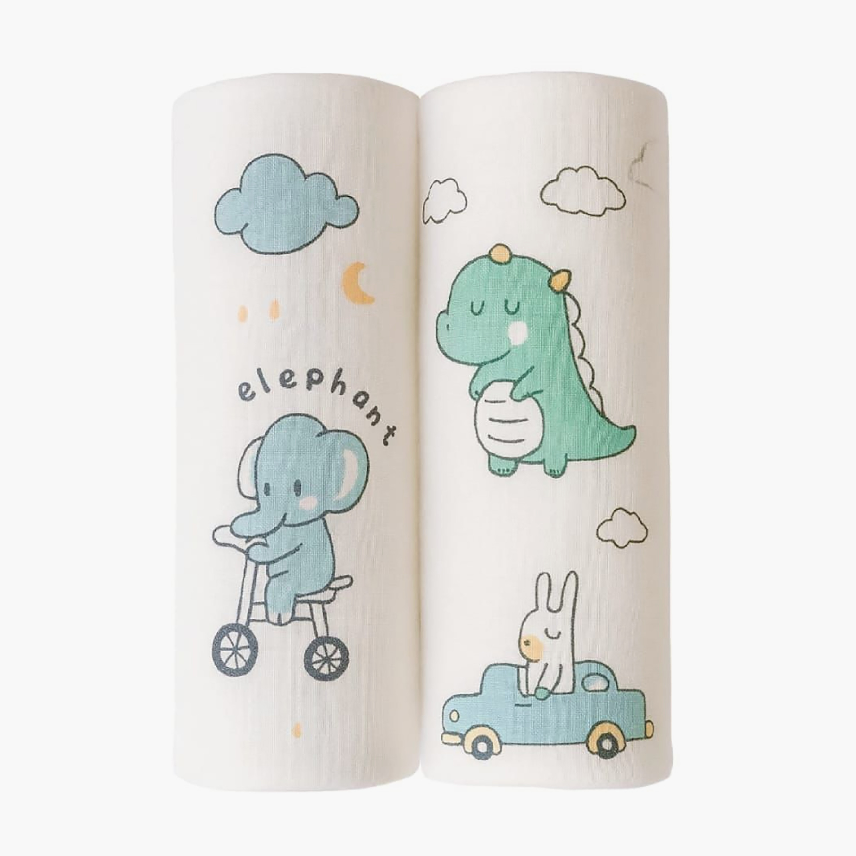 طقم بطانيات قماط موسلين من الخيزران (قطعتان) من كيندر فالي-baby-nursery-blanketsandswaddles-receivingblankets-image-1