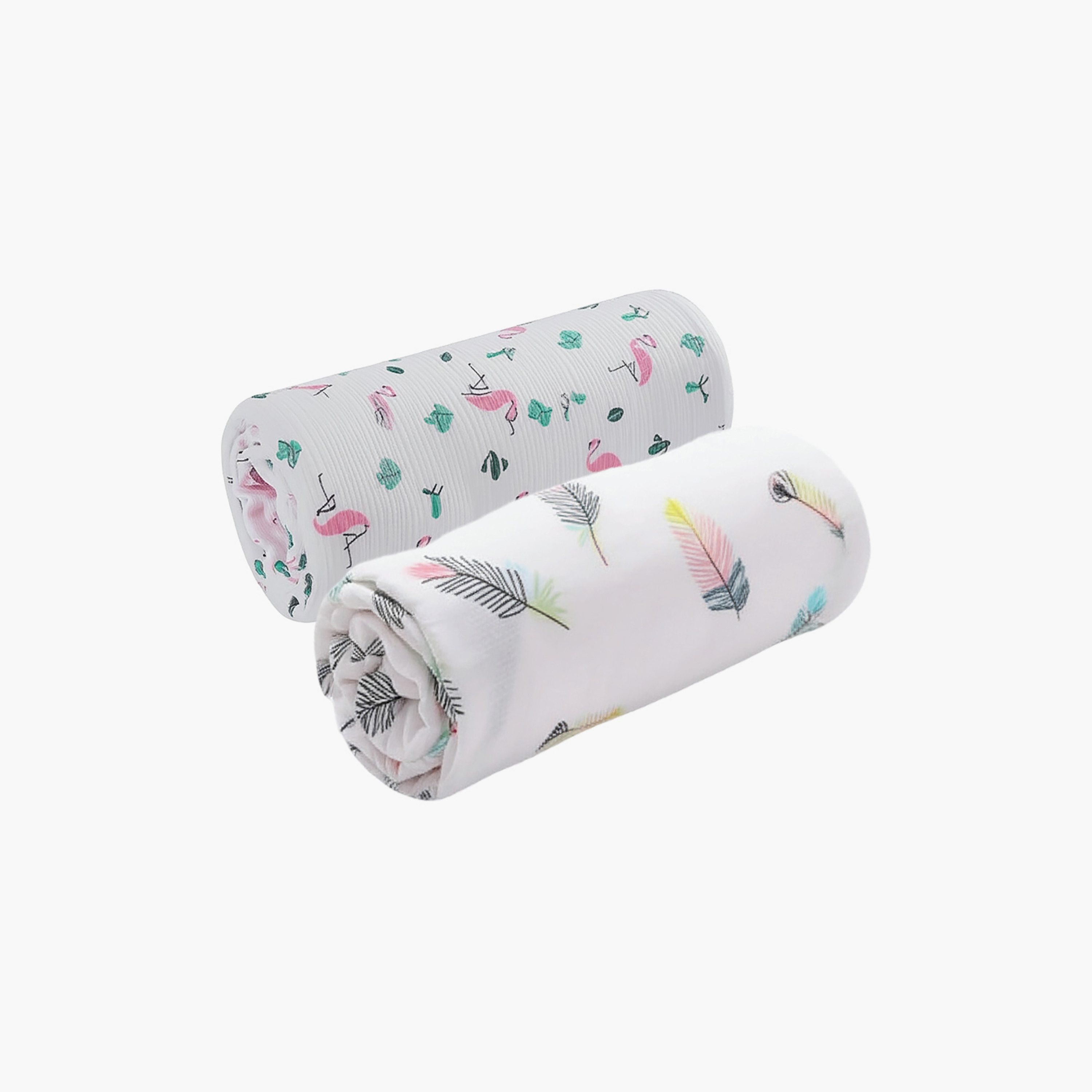 طقم بطانيات قماط موسلين من الخيزران (قطعتان) من كيندر فالي-baby-nursery-blanketsandswaddles-receivingblankets-image-1