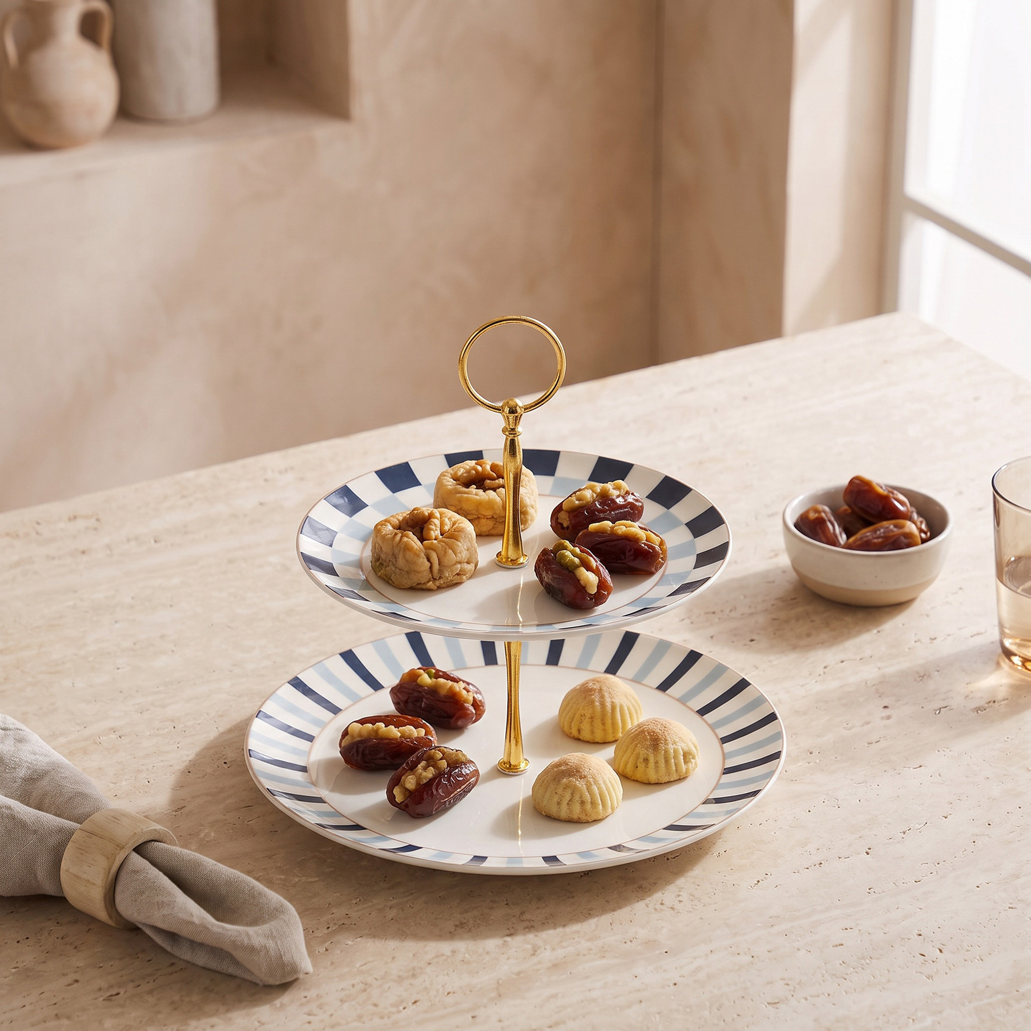 Gia Como 2-Tier Cake Stand - 20 cms-household-dining-serveware-cakestands-image-2
