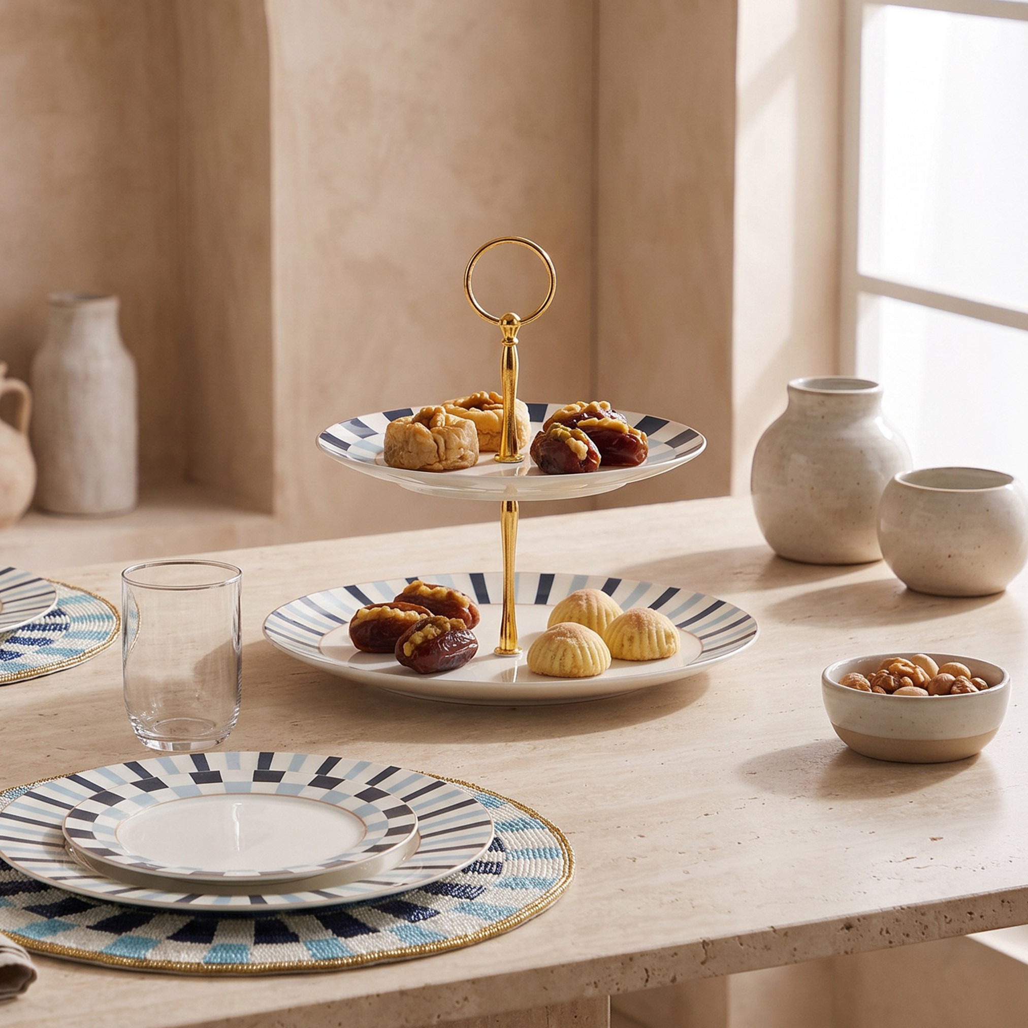 Gia Como 2-Tier Cake Stand - 20 cms-household-dining-serveware-cakestands-image-4