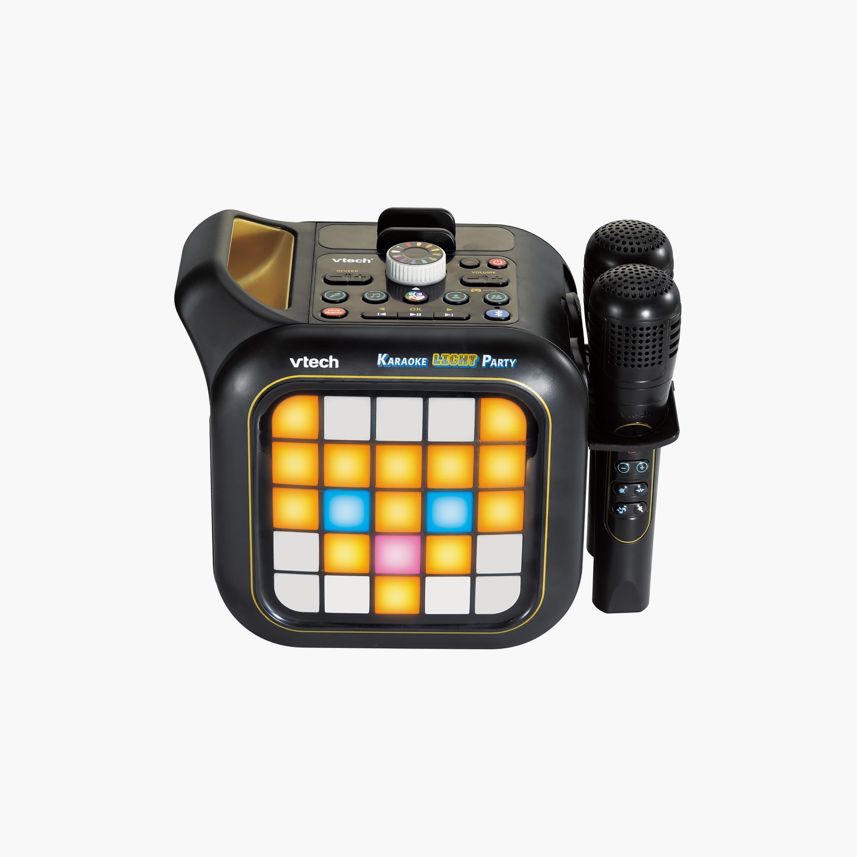 Vtech Karaoke Light Party Portable Bluetooth Speaker with Wireless Microphones-electronics-speakers-image-1